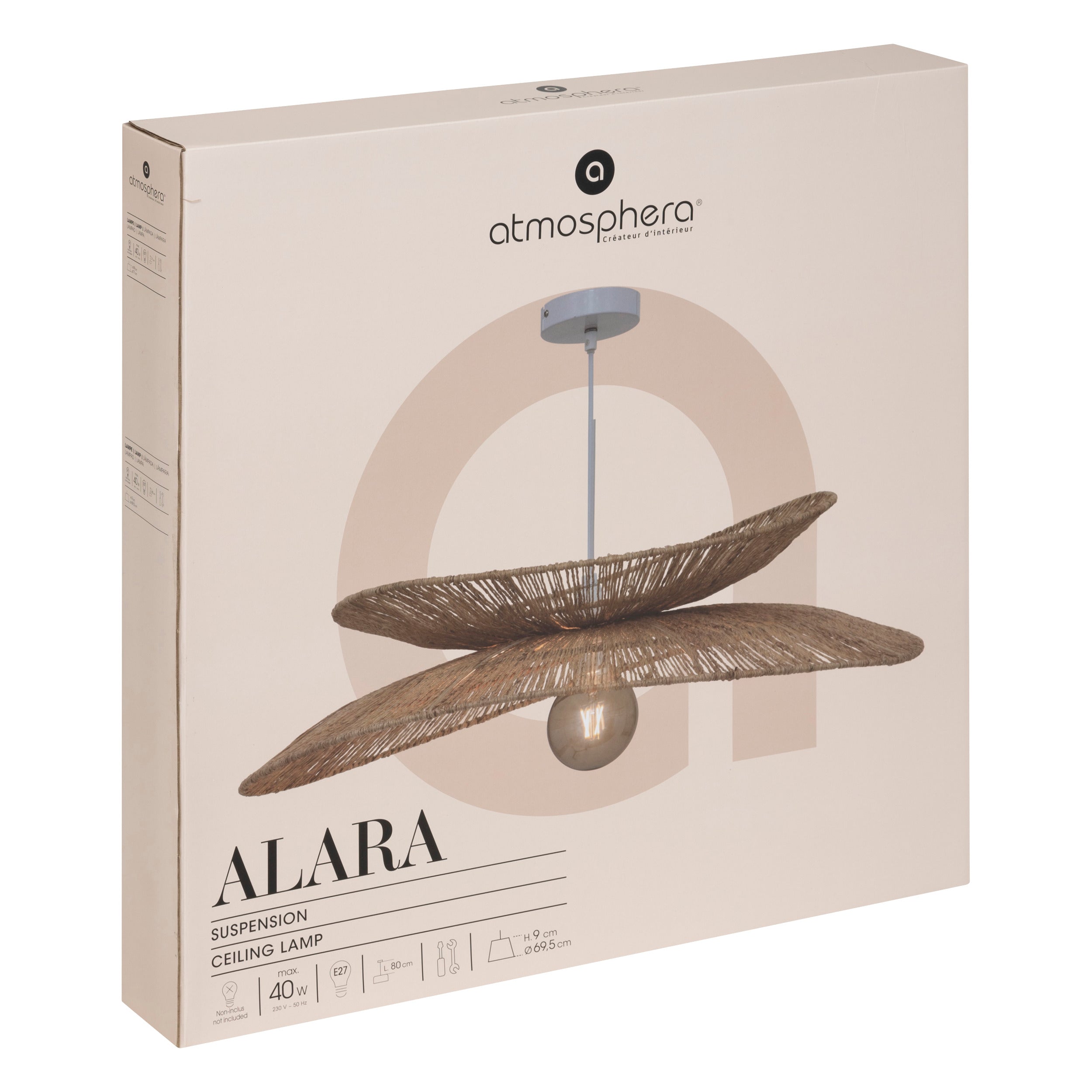 Suspension en Jute Alara 69.5cm