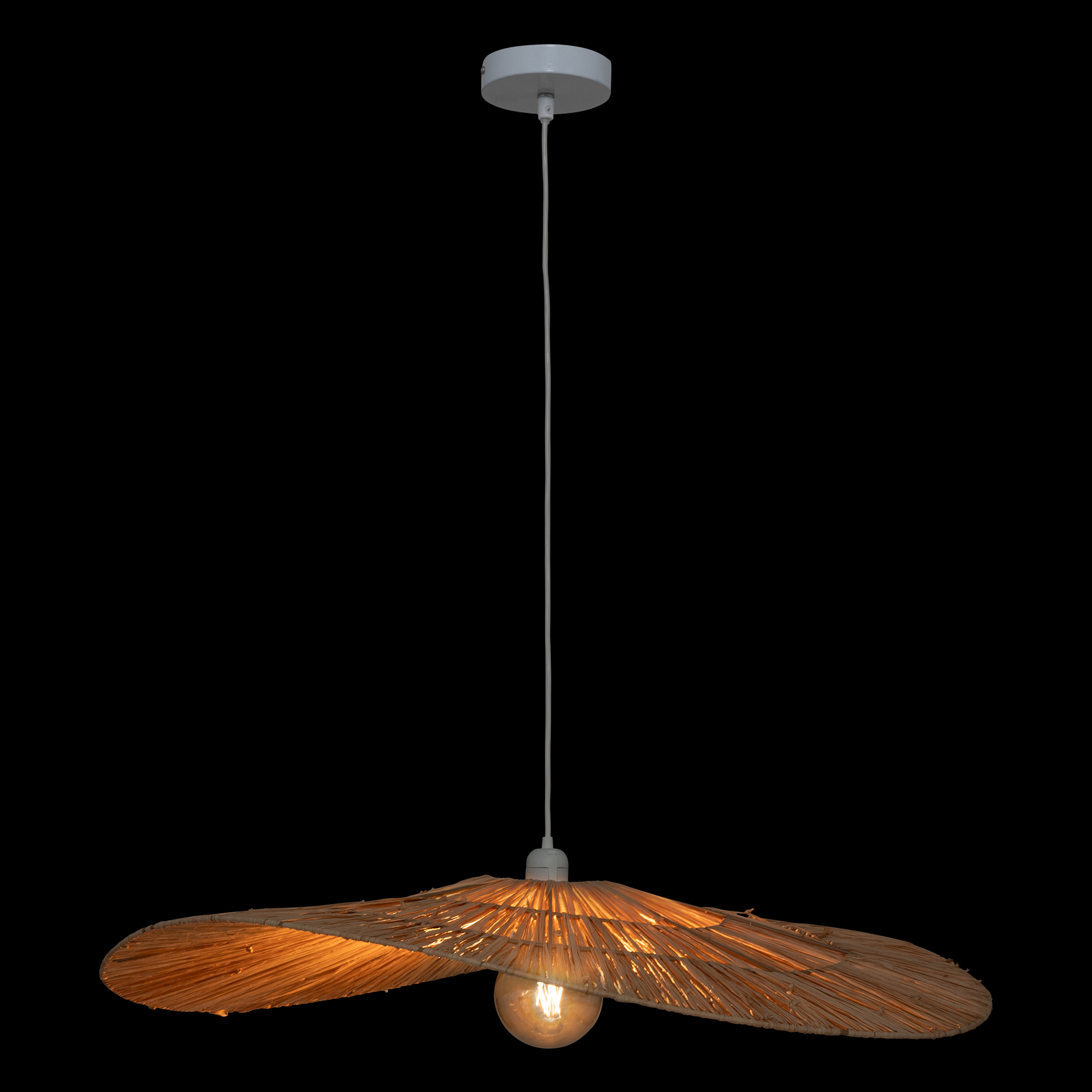 Suspension naturelle en raphia