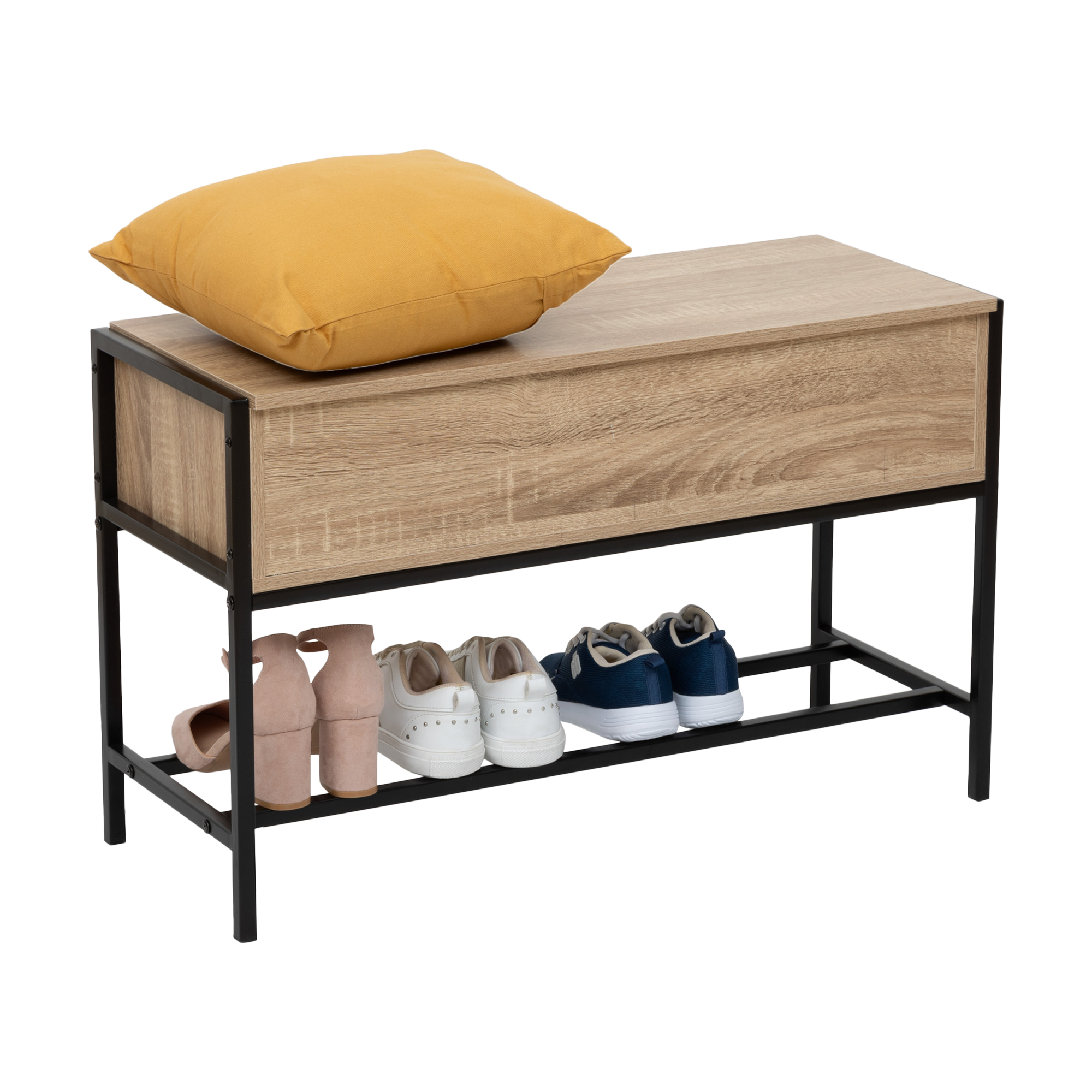 Banc range-chaussures avec coffre