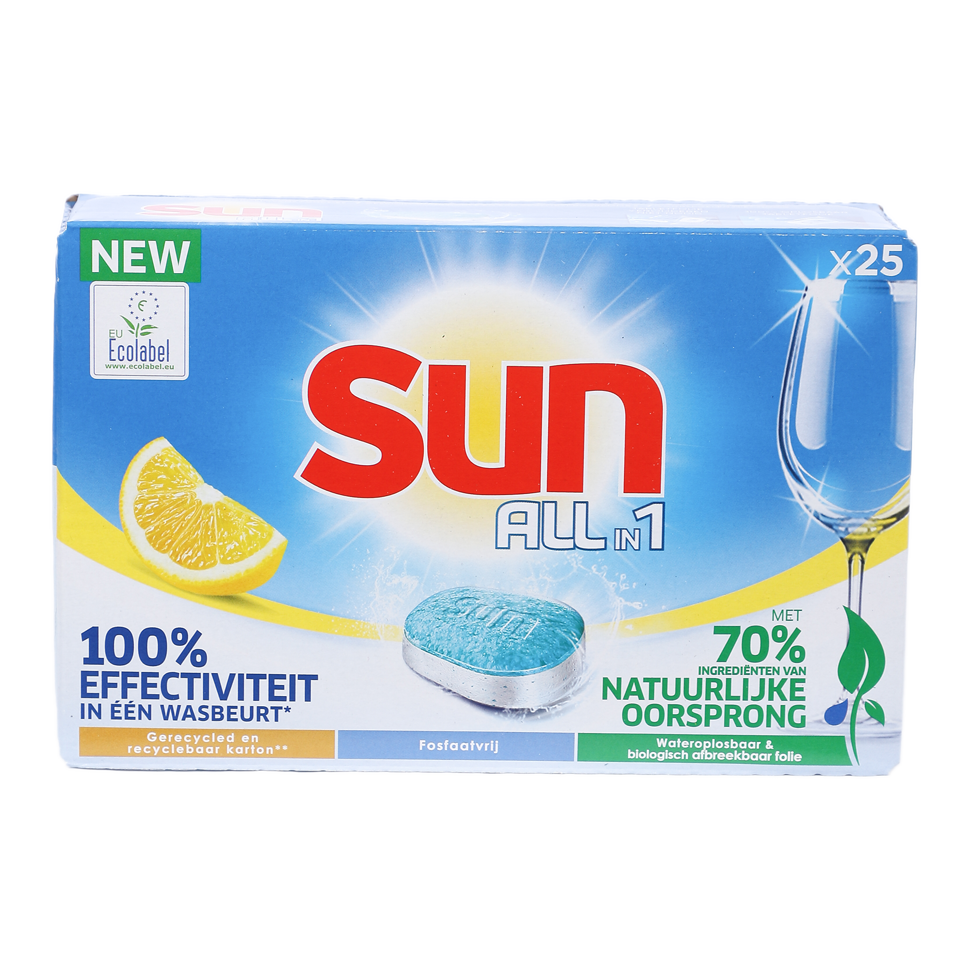 Lot de 7x5 tablettes lave-vaisselle sun all 1