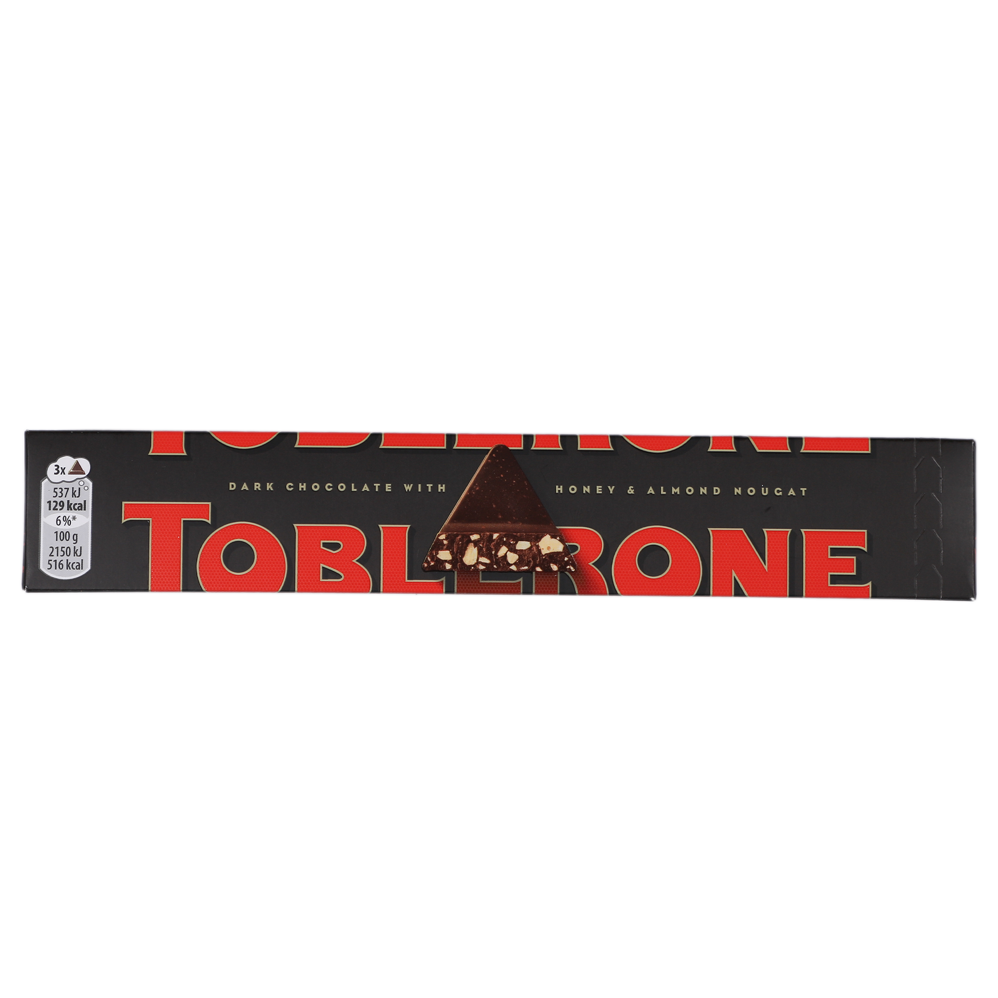 Barre de chocolat noir suisse avec nougat