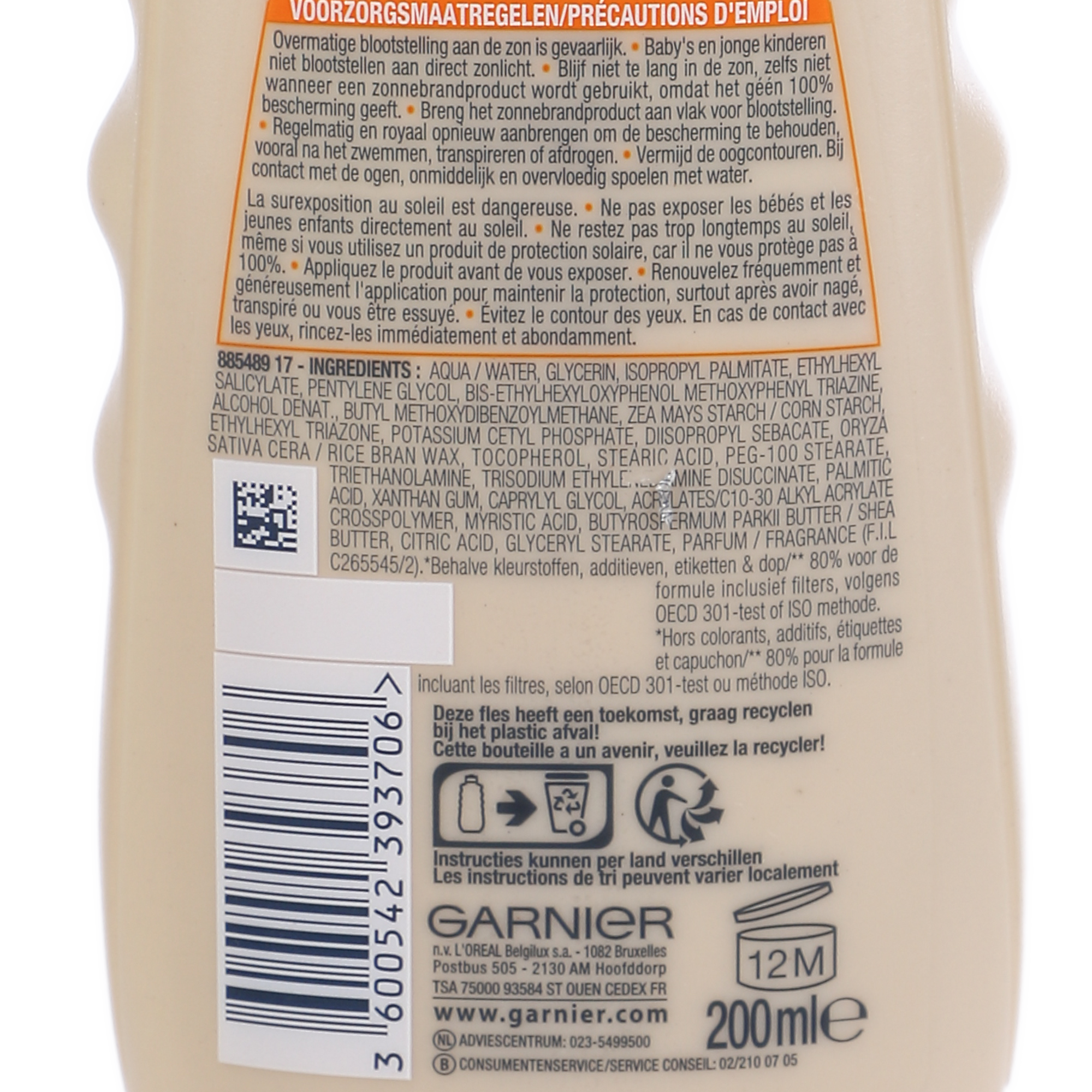 Lait protecteur SPF30 résistant à l'eau