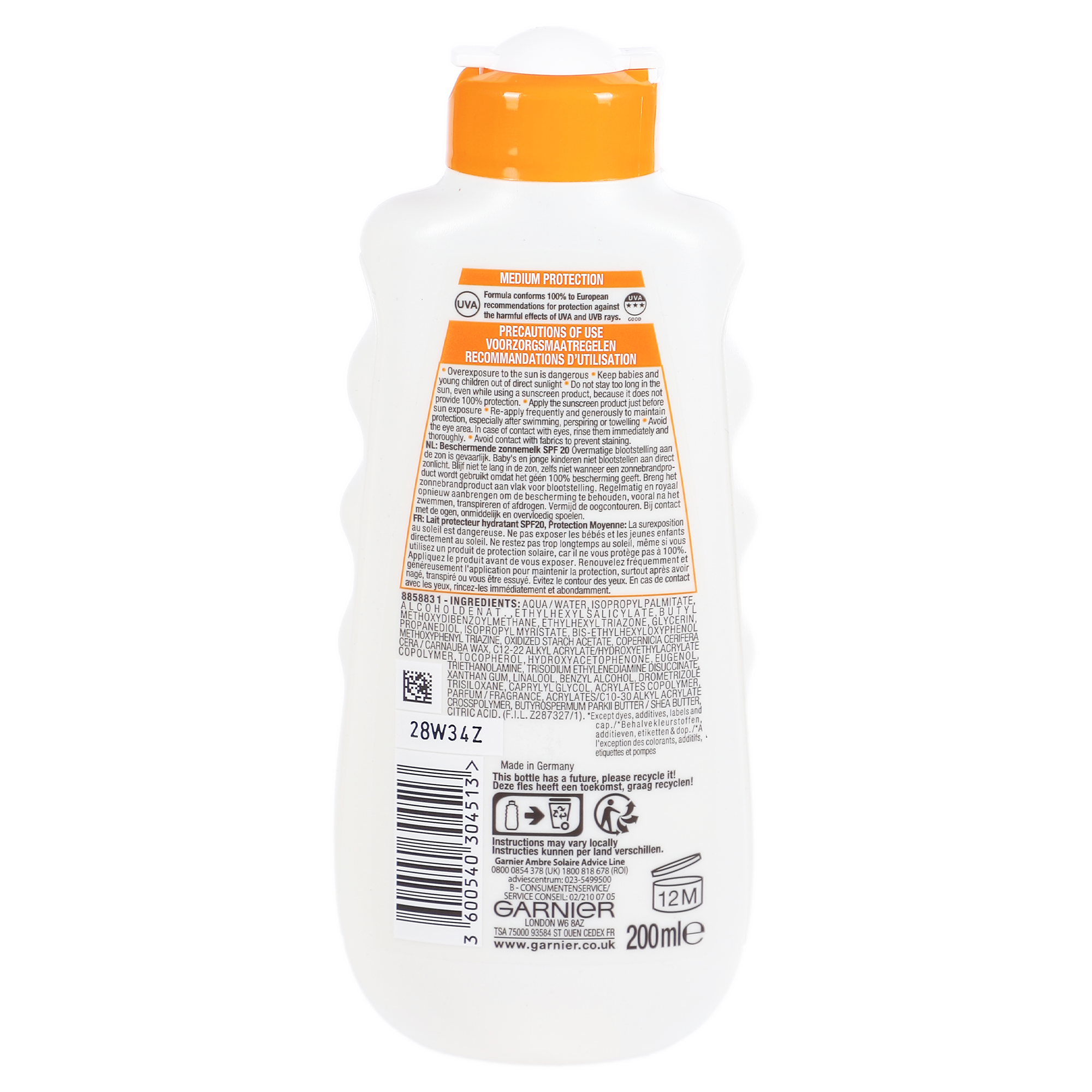 Lotion solaire Hydra 24h Protect SPF20