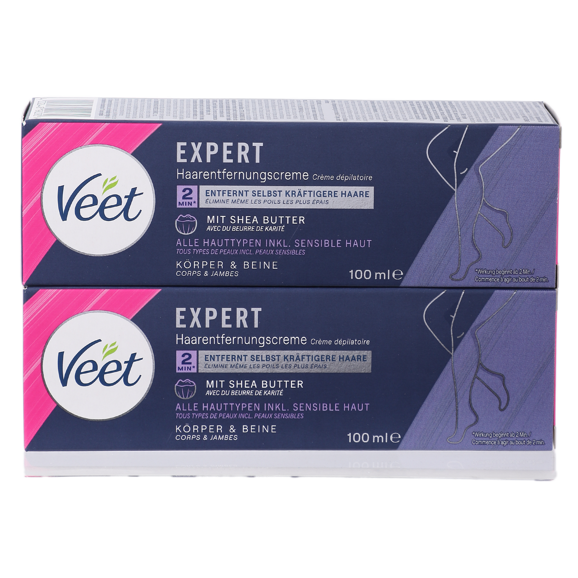 Lot de 2 crèmes épilatoires expert corps et jambes