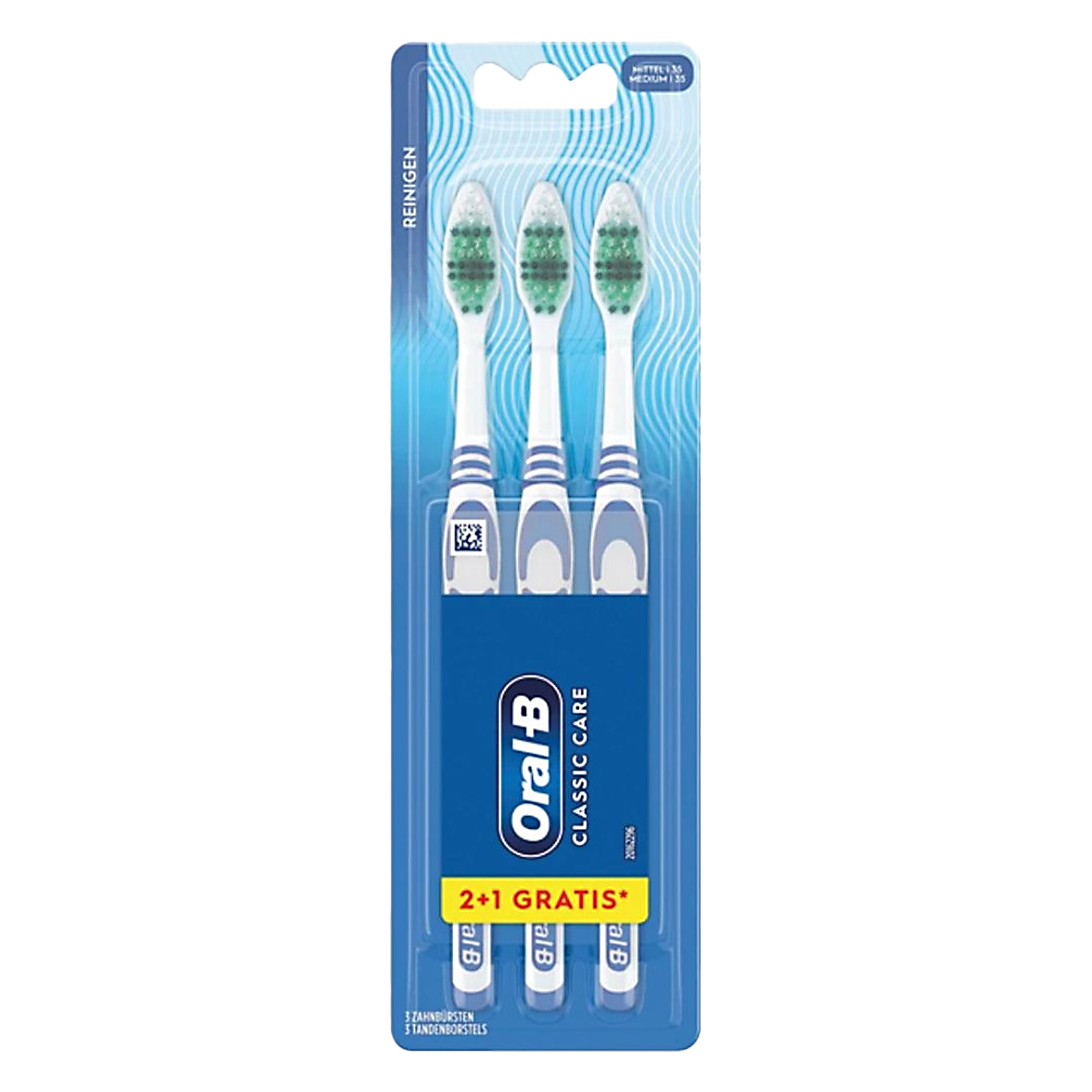 2+1 brosses à dents classic care medium