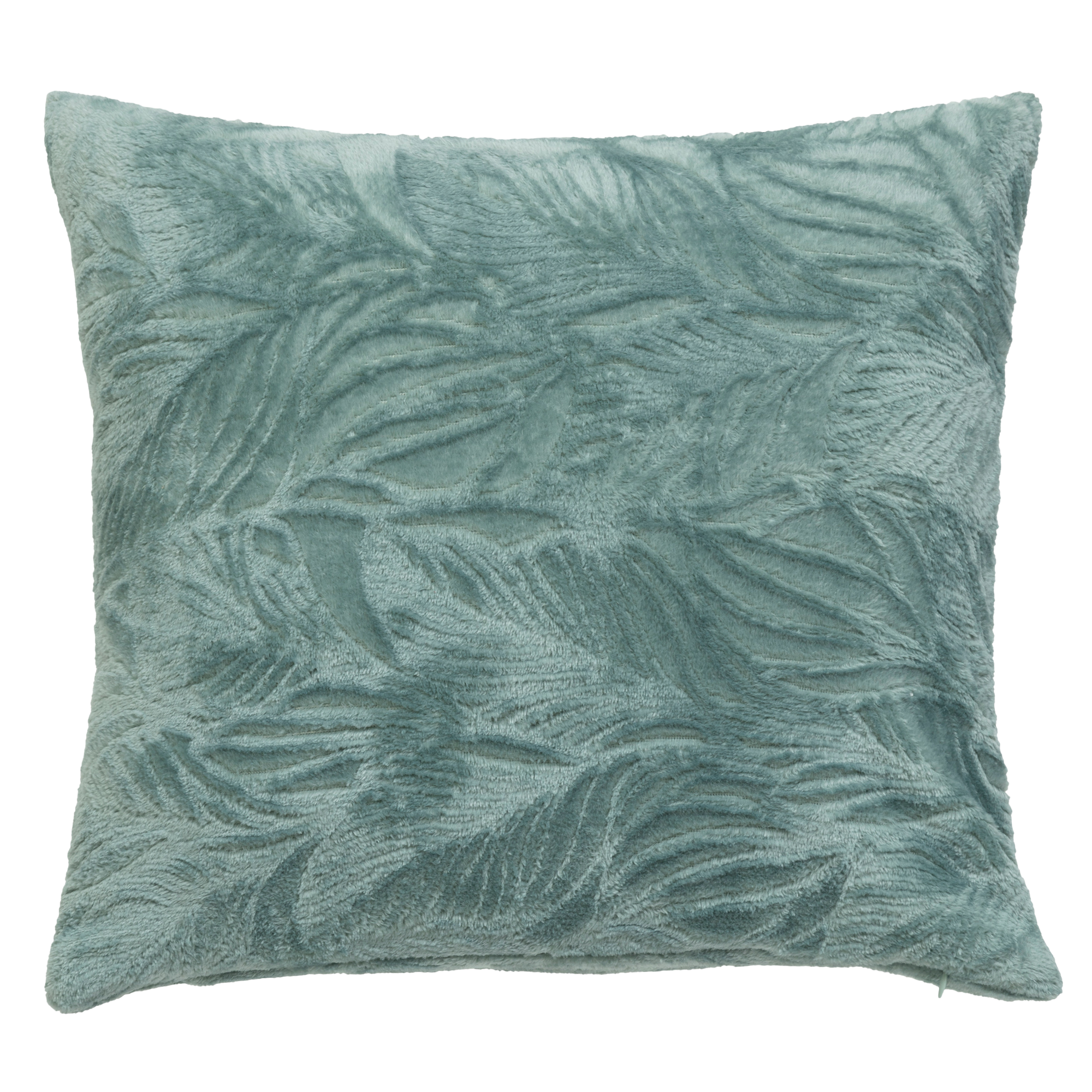 Coussin flannel Ryo bleu clair