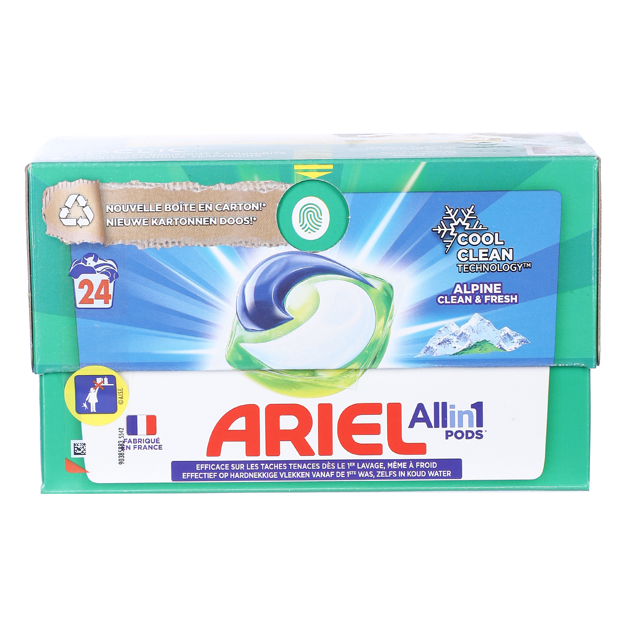 24 capsules lessive tout-en-1 Alpine