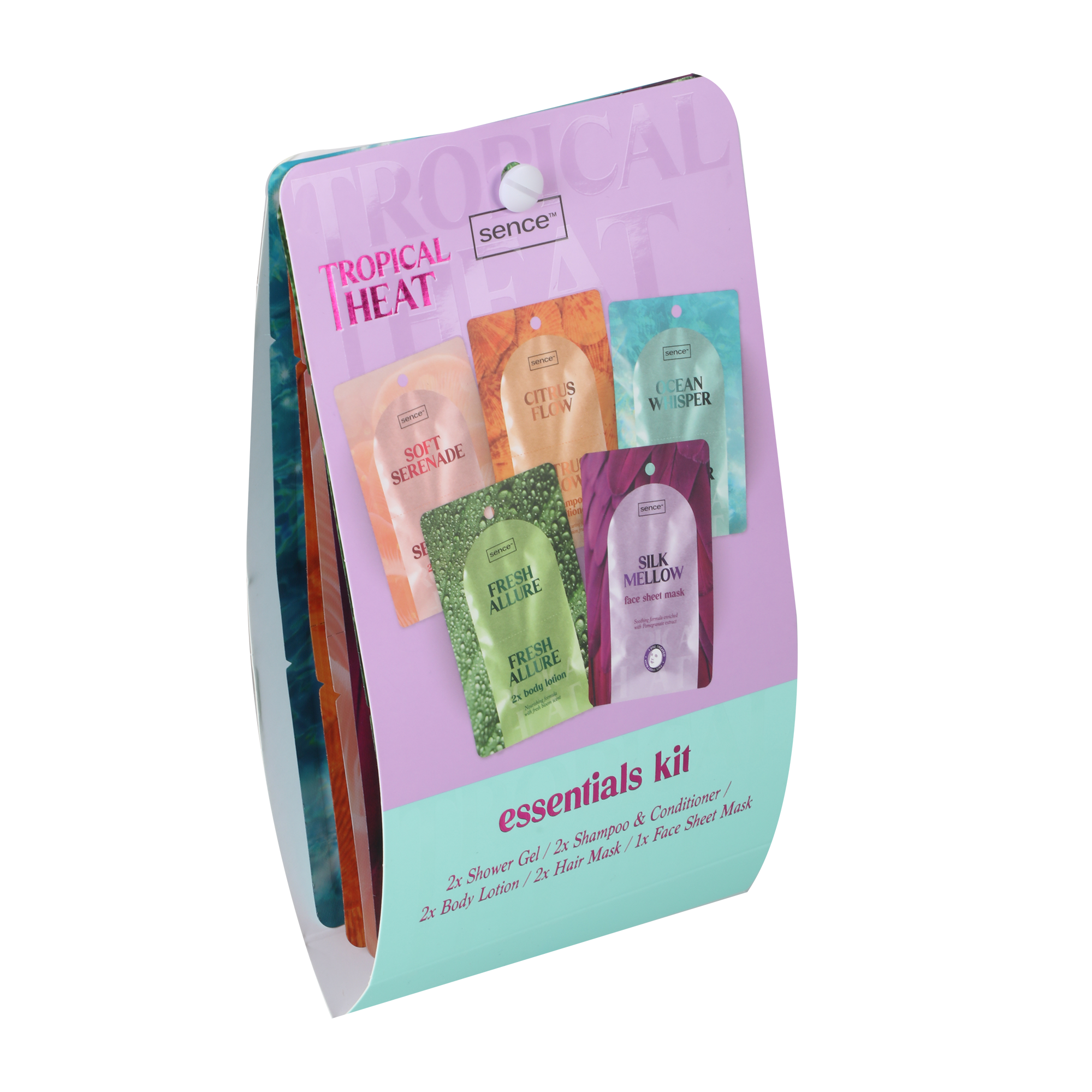 Kit de 5 masques de voyages corps et cheveux