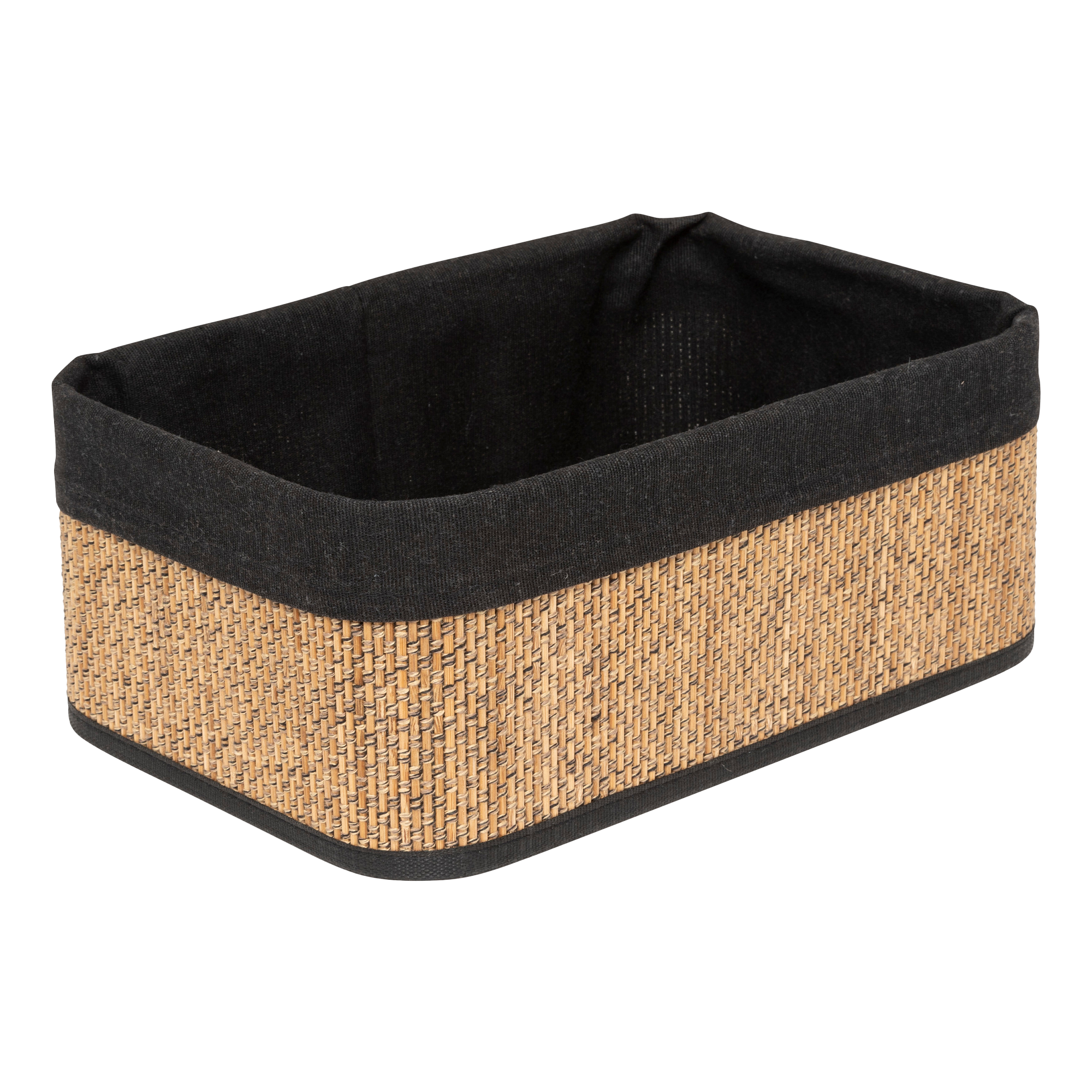 Lot de 3 paniers de rangement noirs