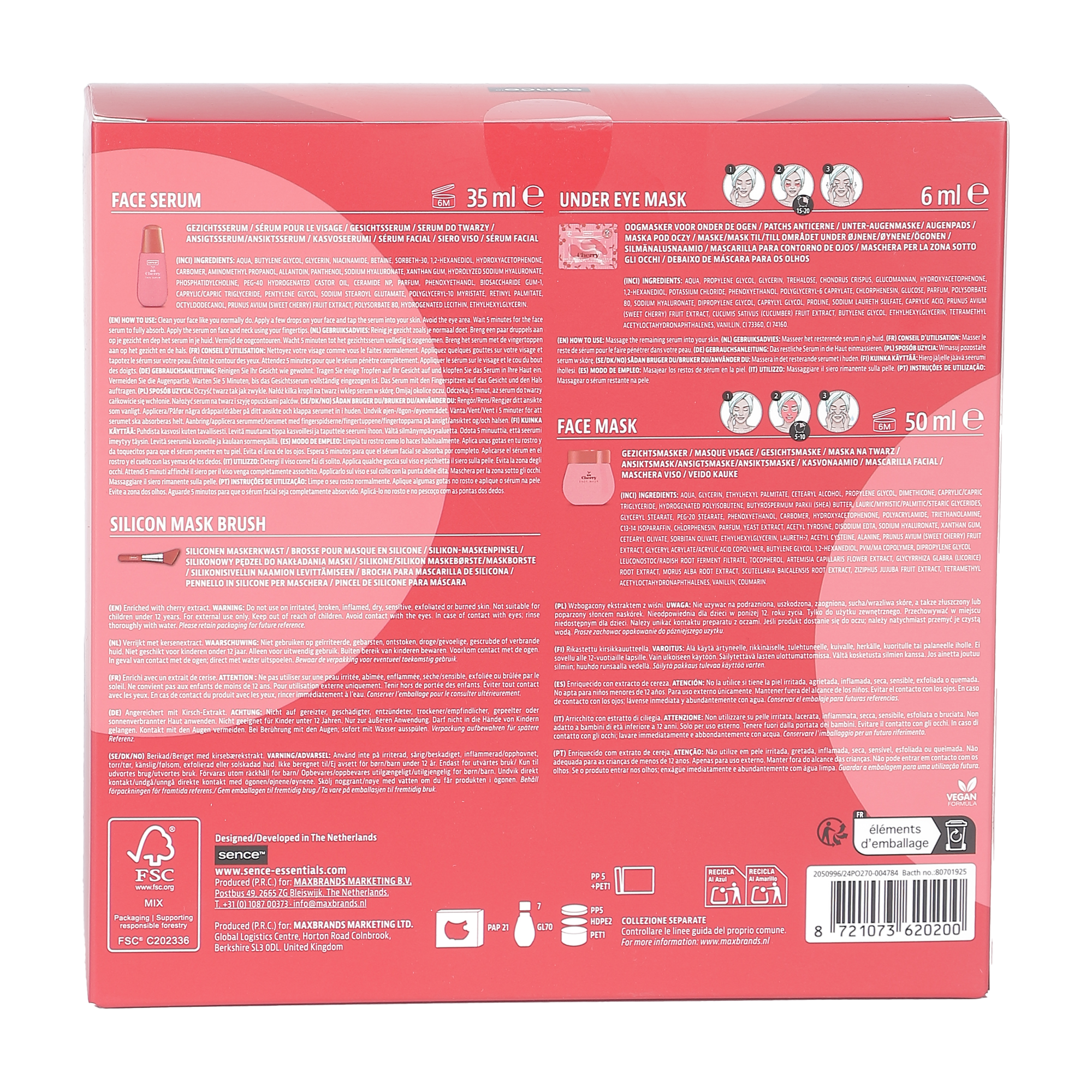 Coffret masques Cherry
