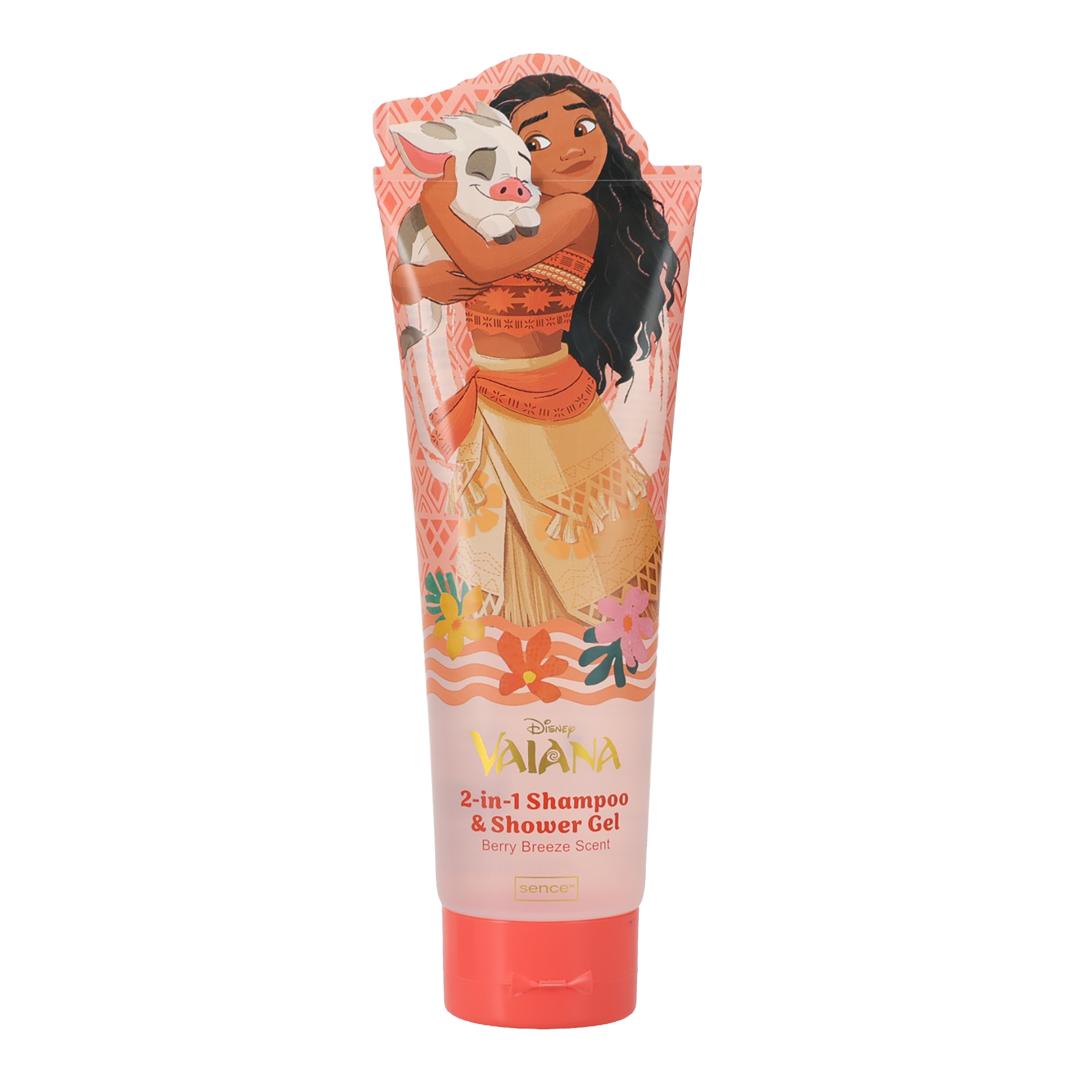 Tube 2-en-1 shampooing et gel douche Disney Vaiana - Rose