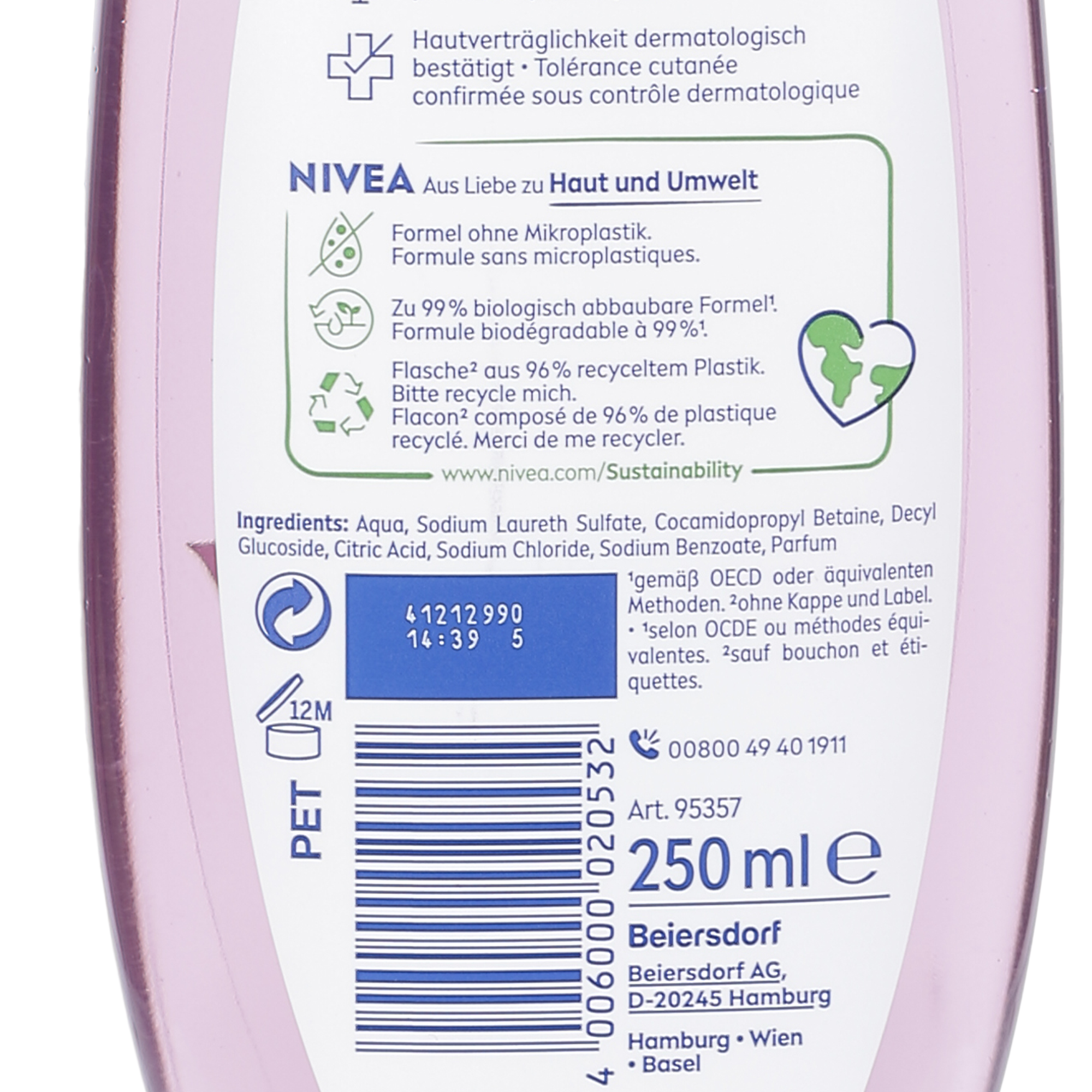 Gel douche Joy of life rose et fleur de jasmin