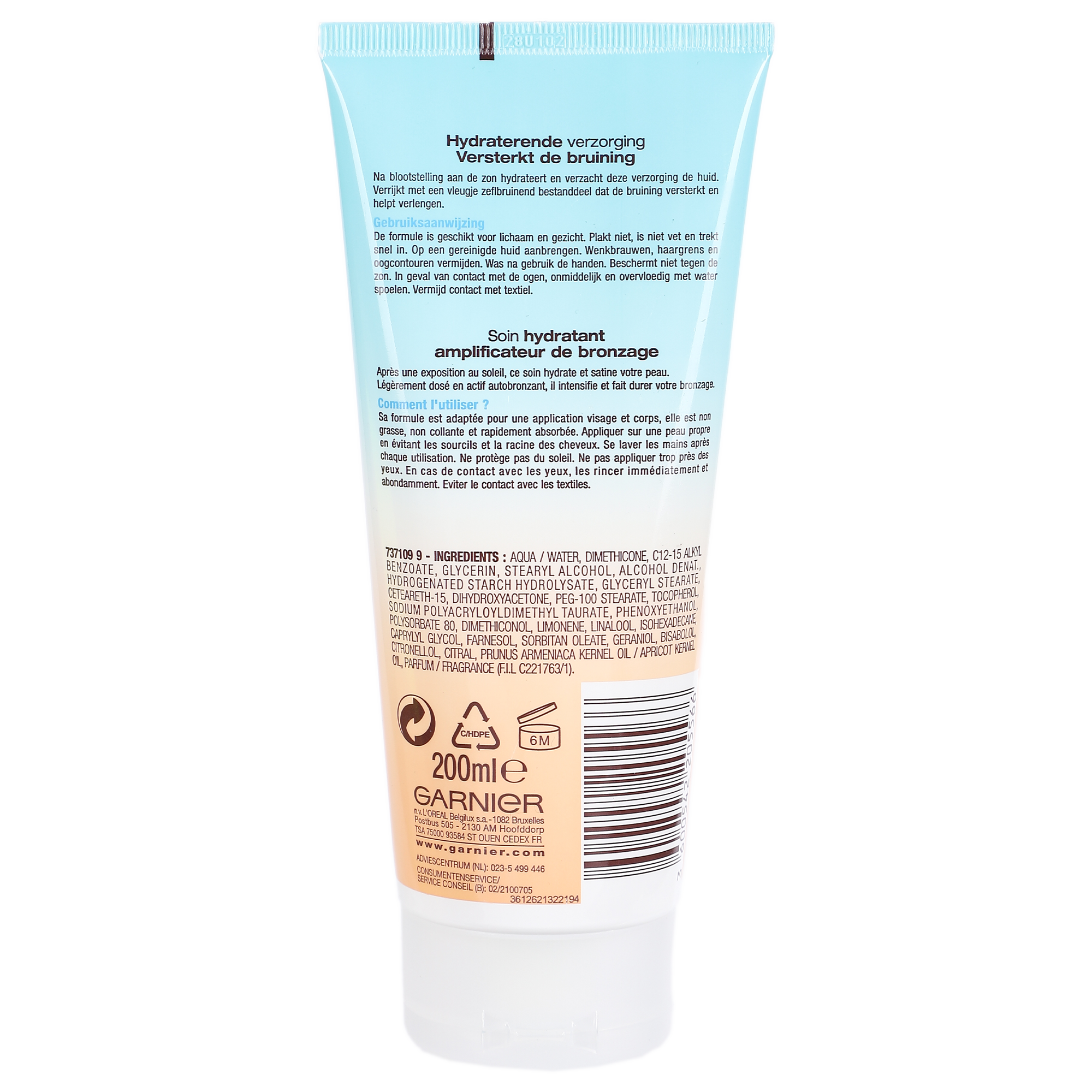 Soin après-soleil amplificateur de bronzage