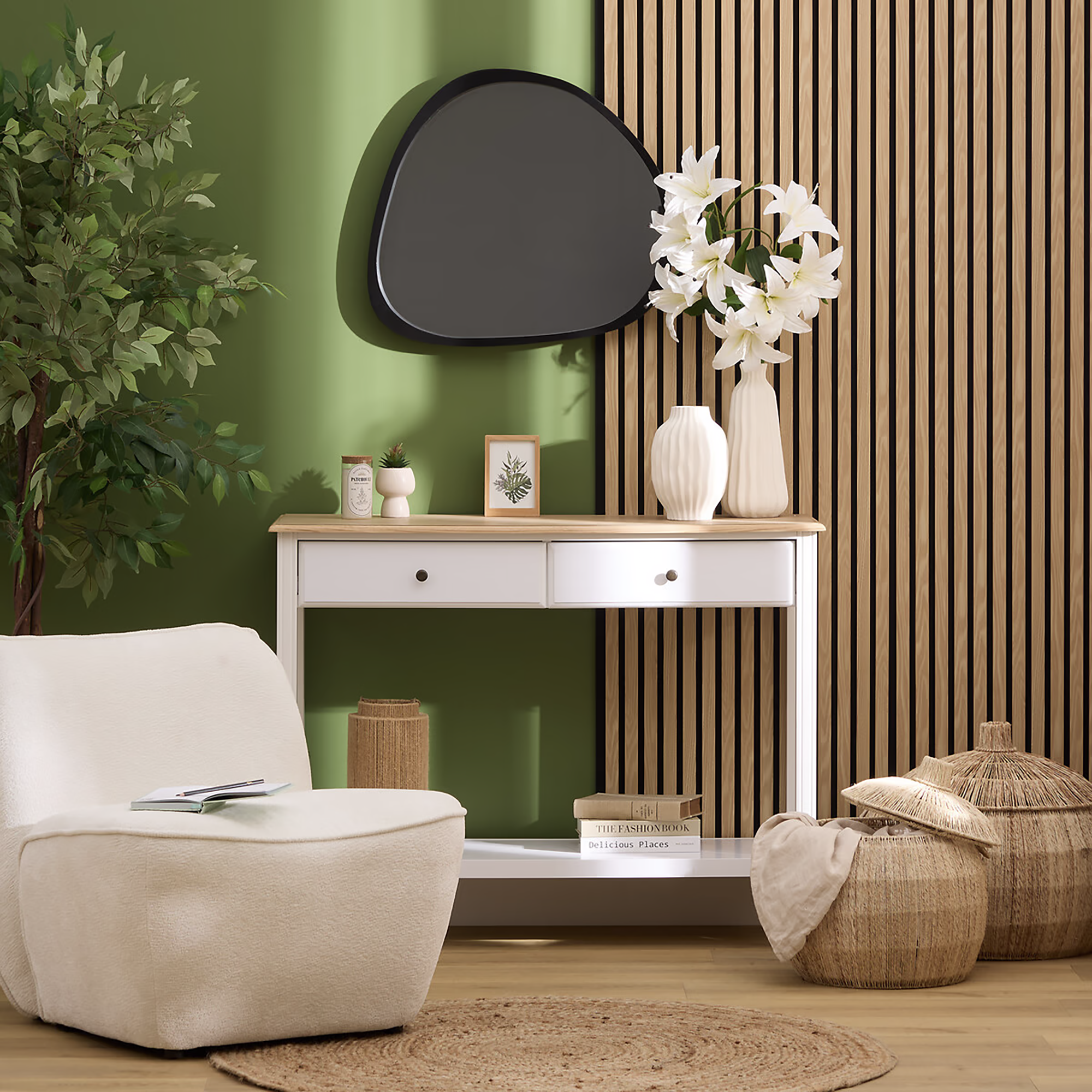 Panneau décoratif Colva clair 240x60cm