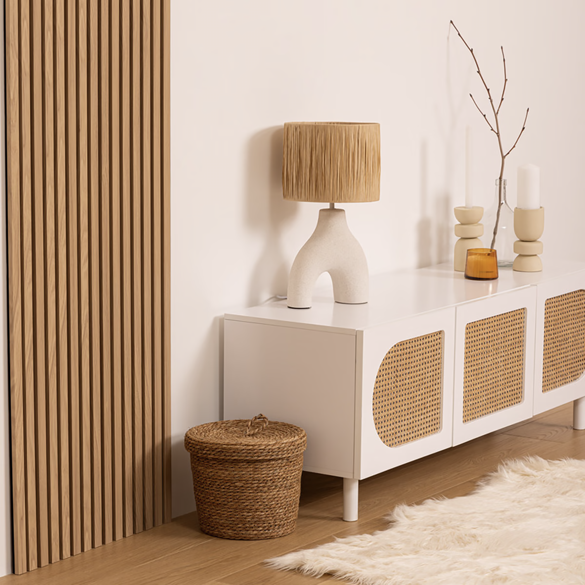 Panneau décoratif Colva clair 240x60cm