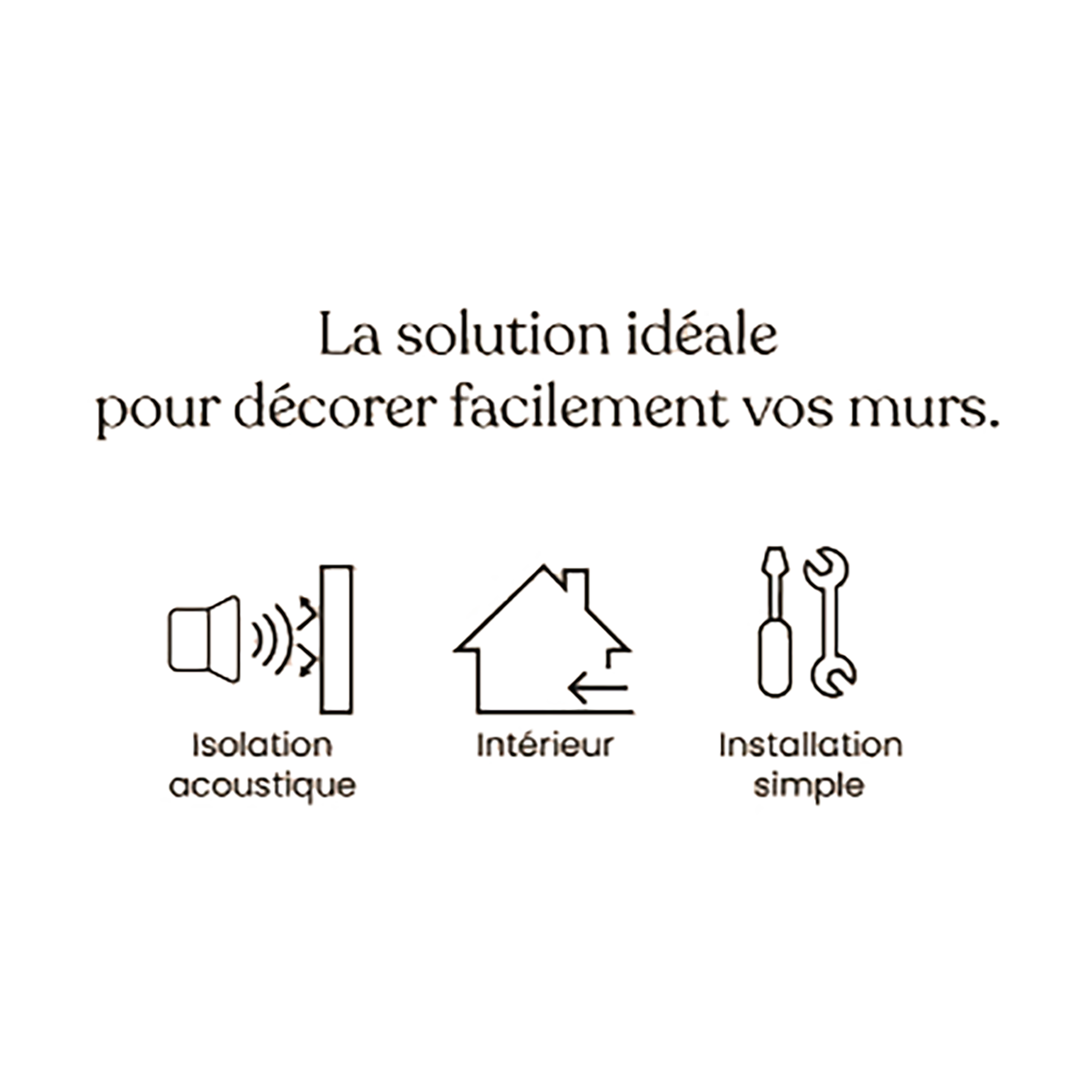 Panneau décoratif Colva clair 240x60cm