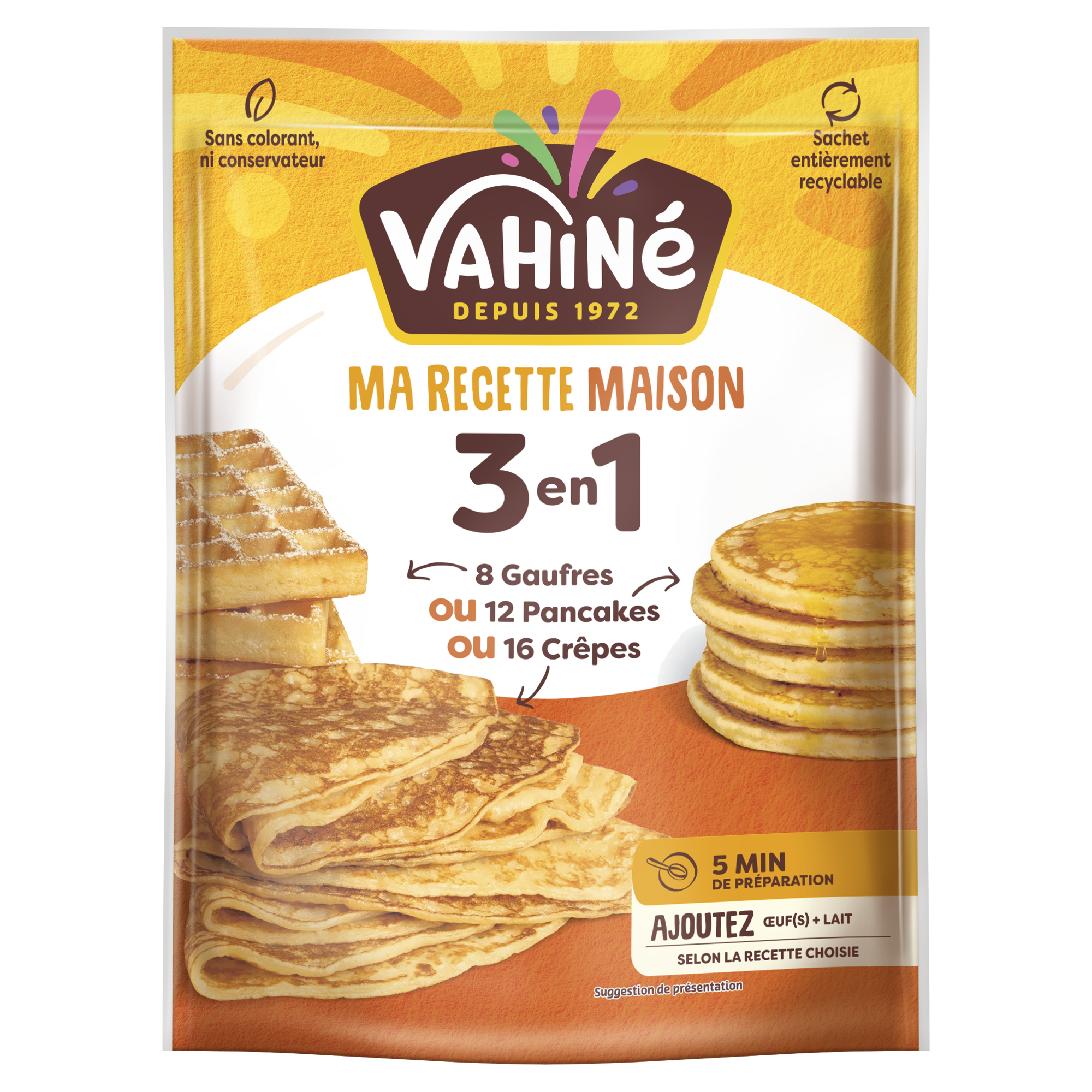 Préparation gâteau 3 en 1