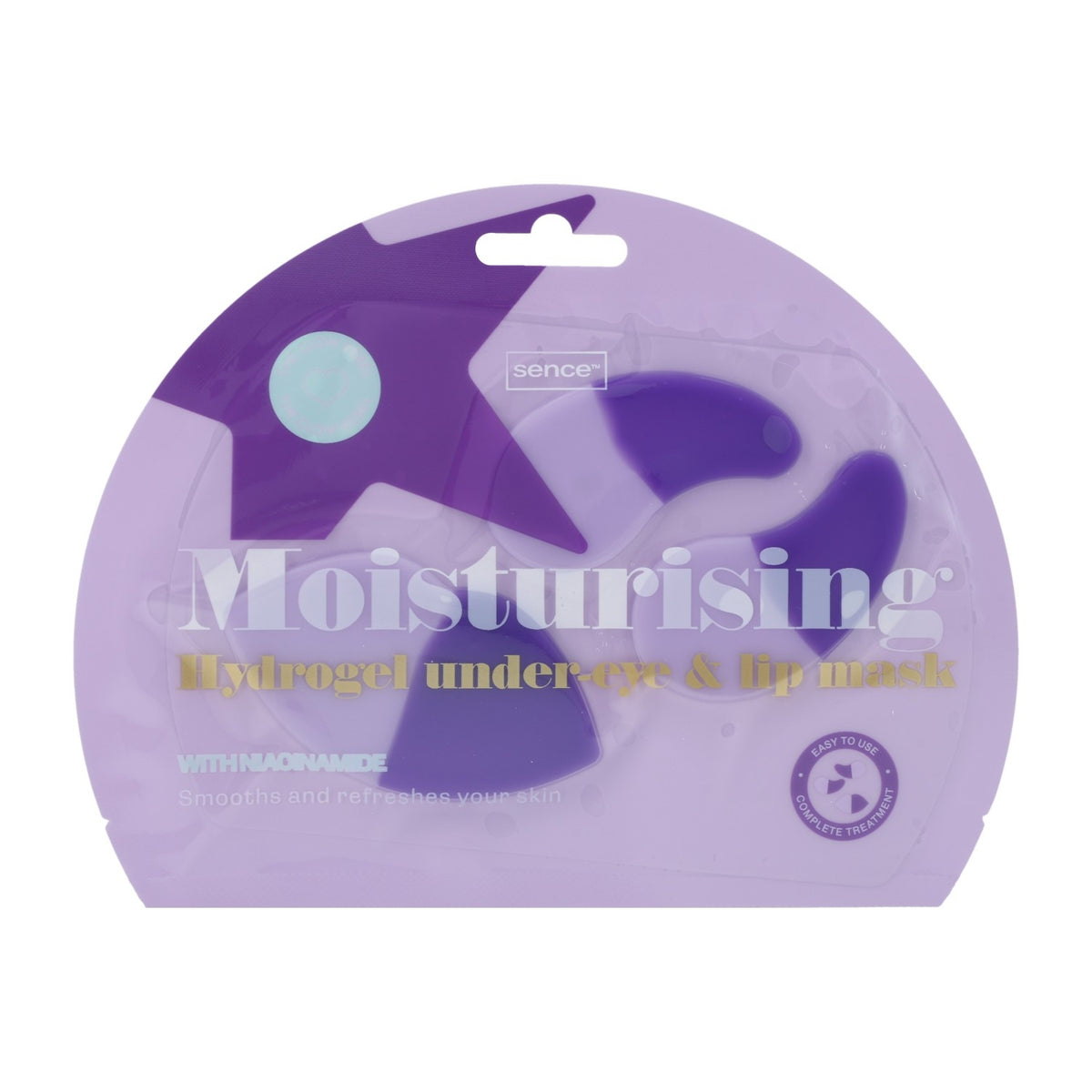 Duo de masques hydrogel Sence pour les yeux et les lèvres The Glow Rebel
