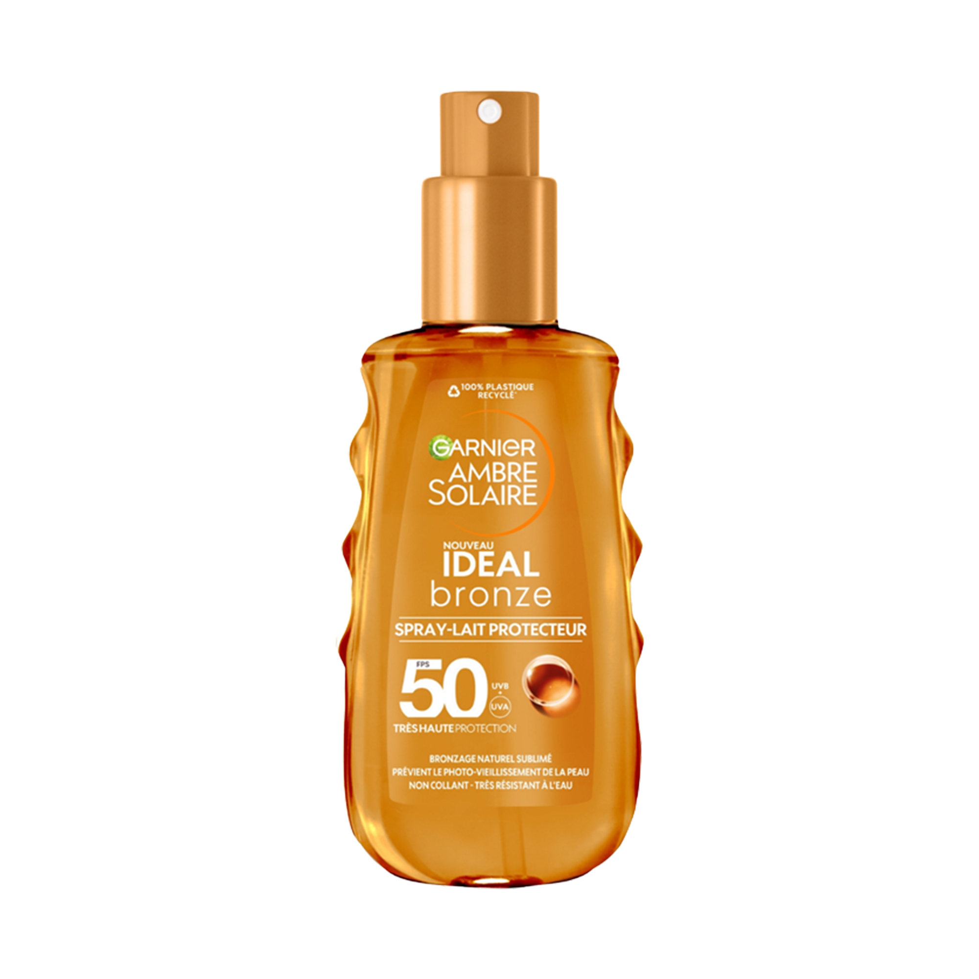 Spray lait protecteur Idéal Bronze SPF 50 Garnier Ambre Solaire