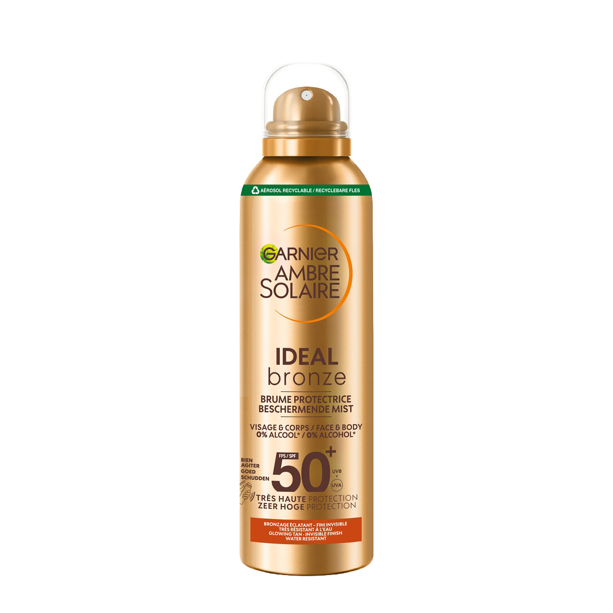 Brume protectrice Idéal Bronze SPF 50+ Garnier Ambre Solaire