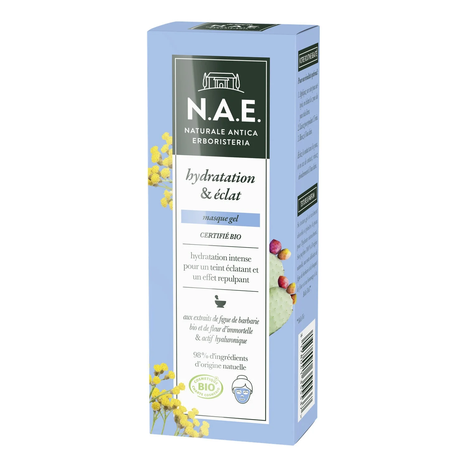 Masque visage hydratation et éclat