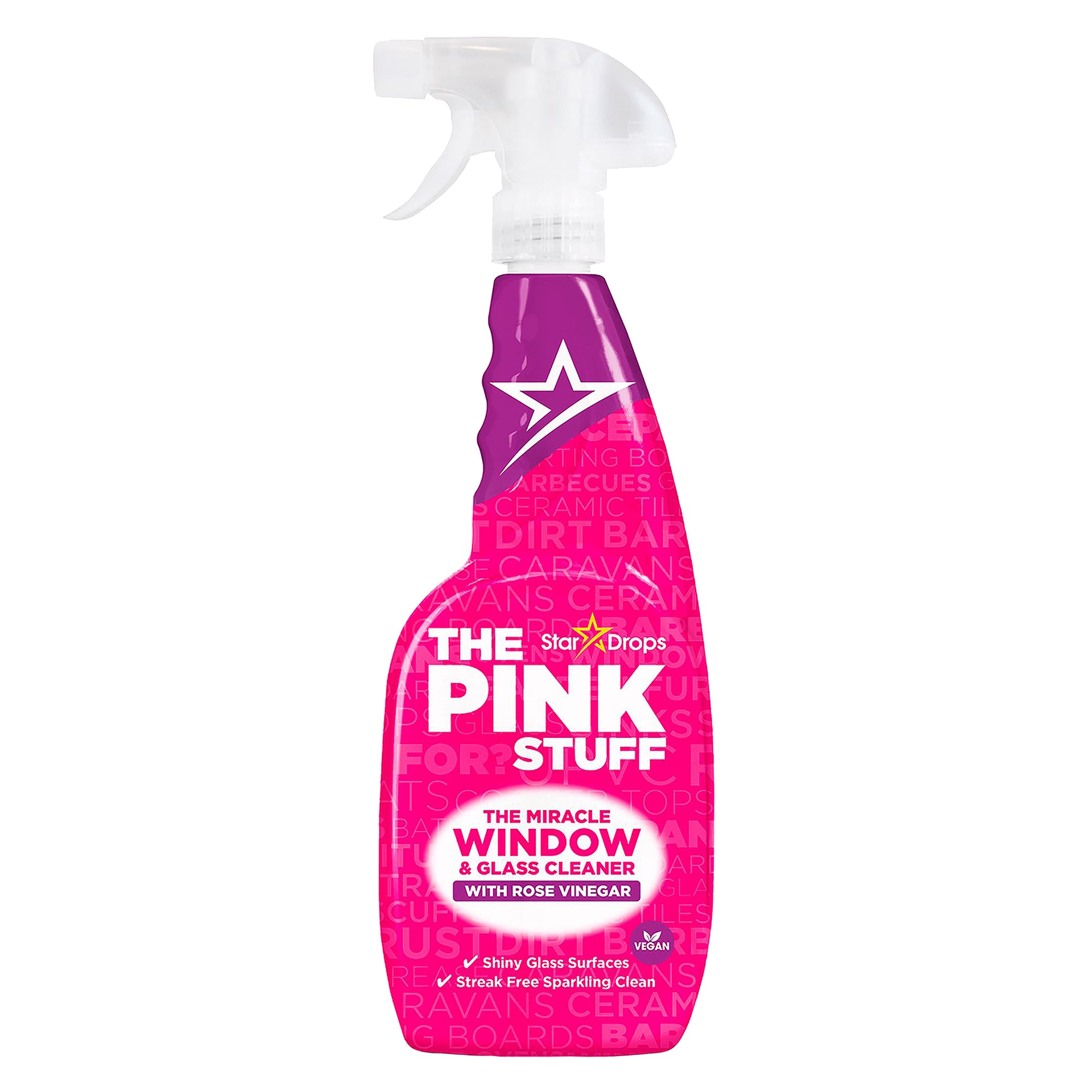Spray nettoyant vitres au vinaigre de rose