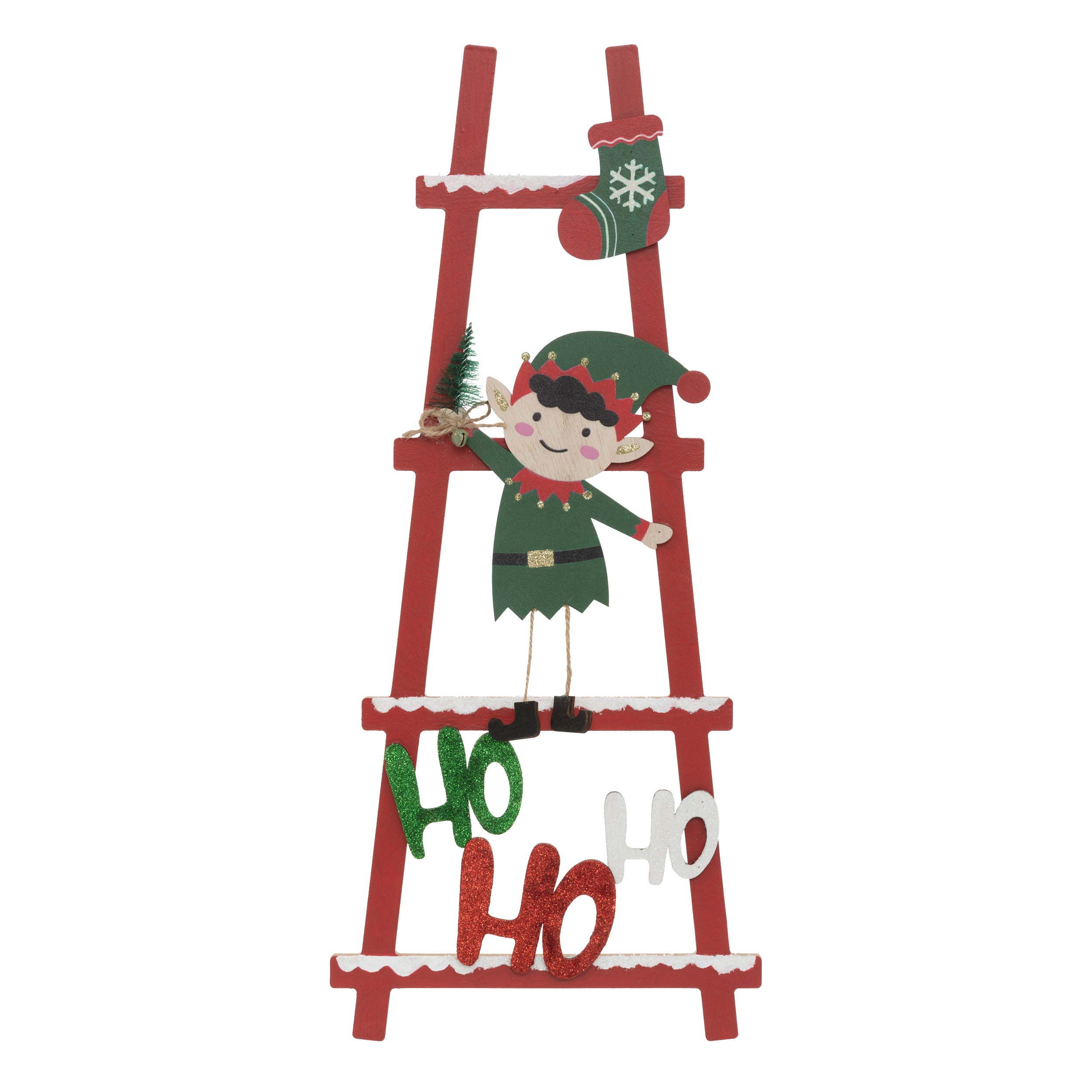Echelle Lutin de Noël en Bois 50 cm