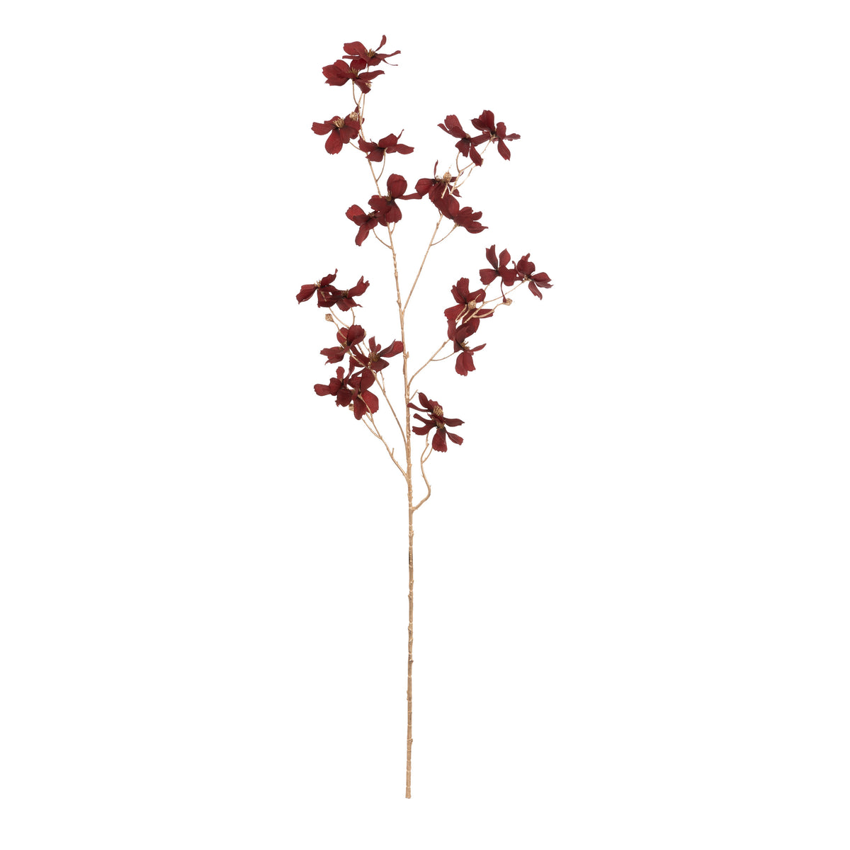 Branche décorative multifleurs rouge Atmosphera – H. 92 cm