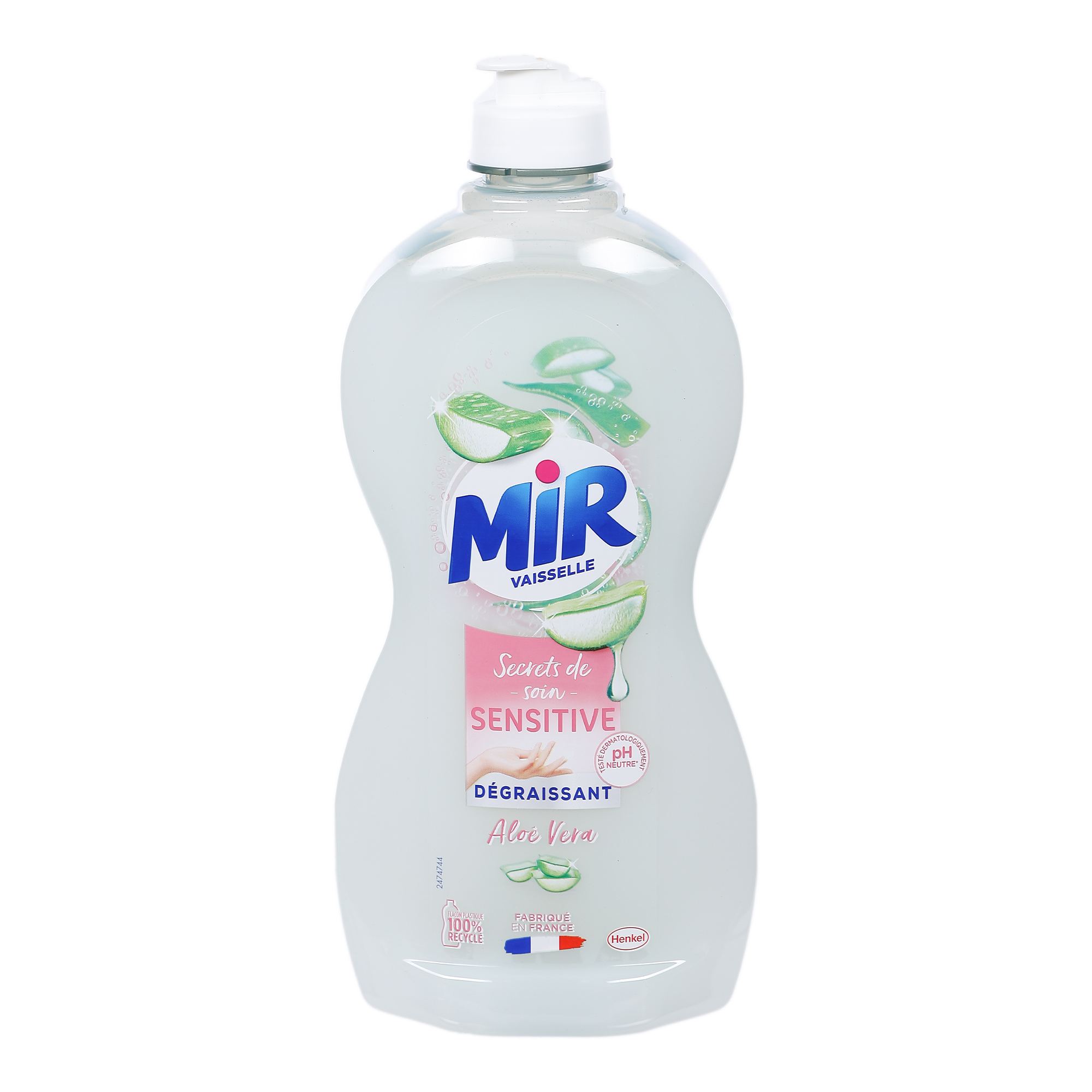 Liquide vaisselle peaux sensibles à l'Aloe vera