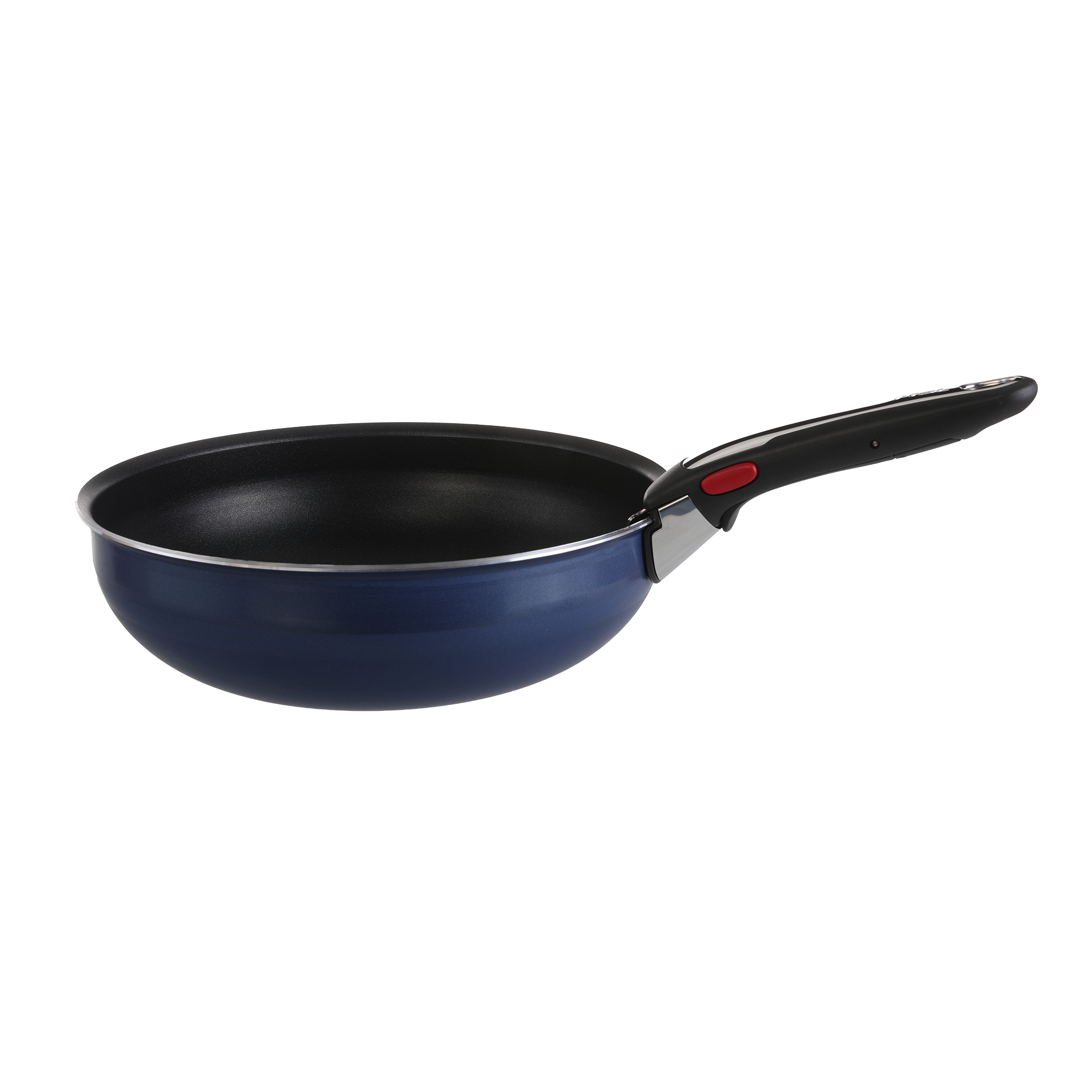 Poêle + wok 26cm avec poignée amovible