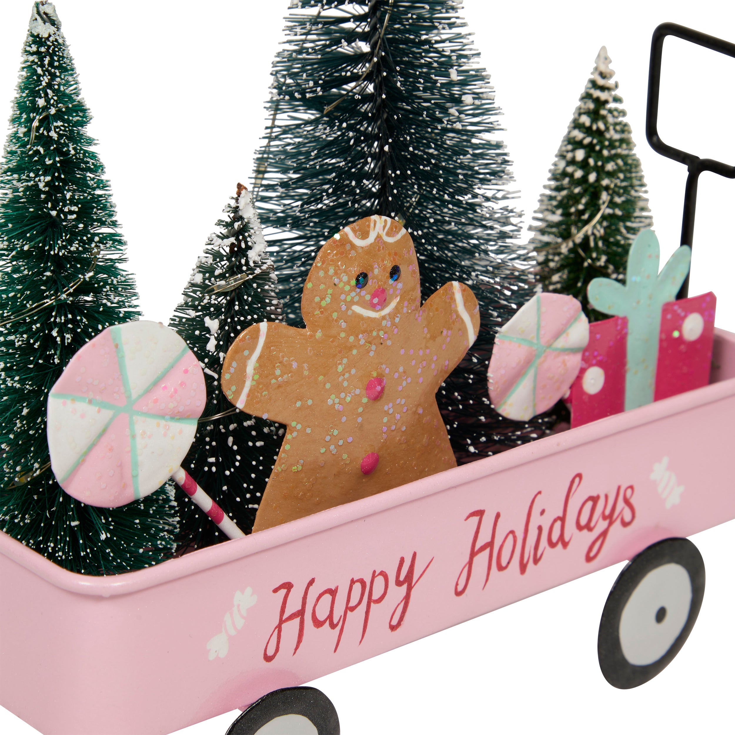 Chariot Rose Lumineux 18 cm