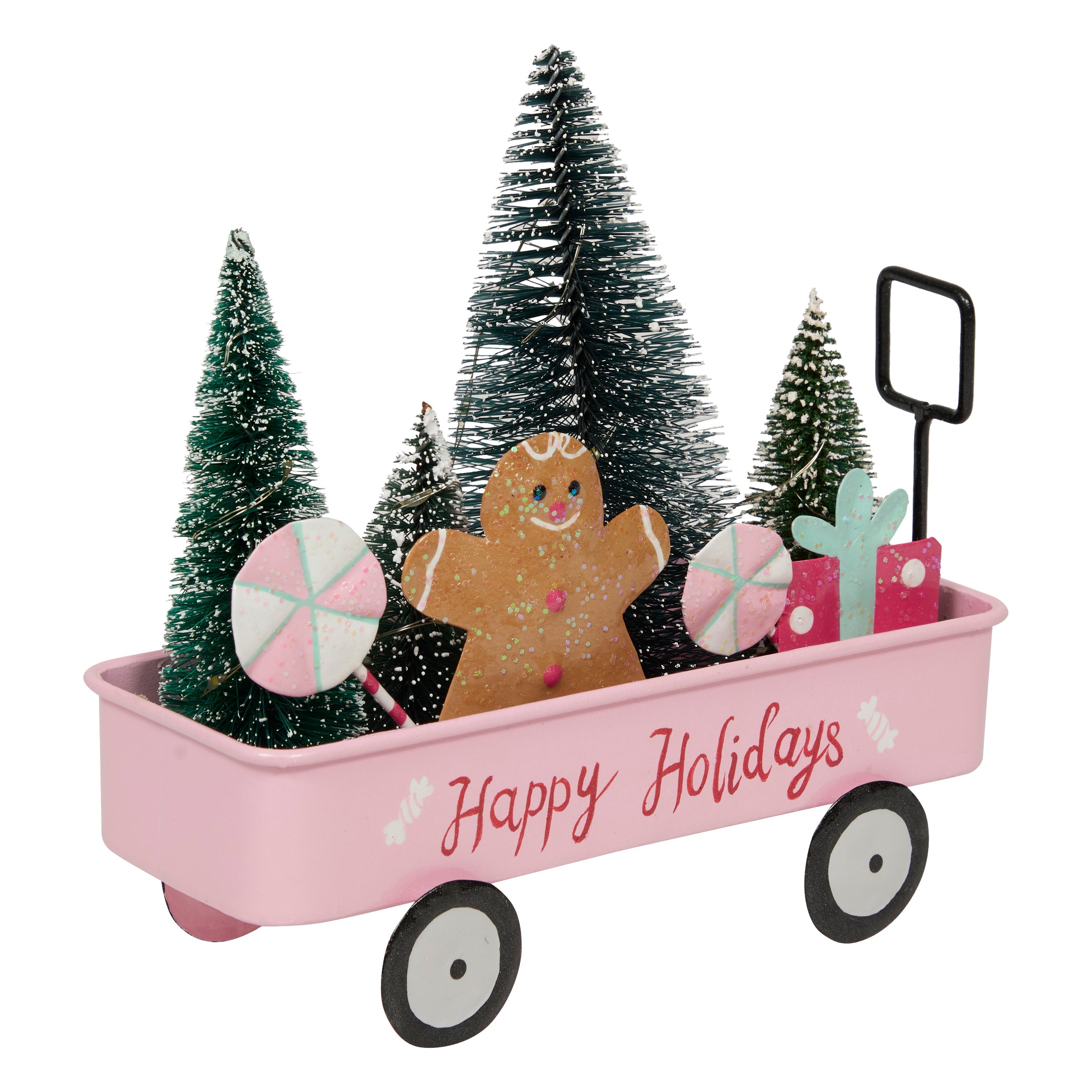 Chariot Rose Lumineux 18 cm