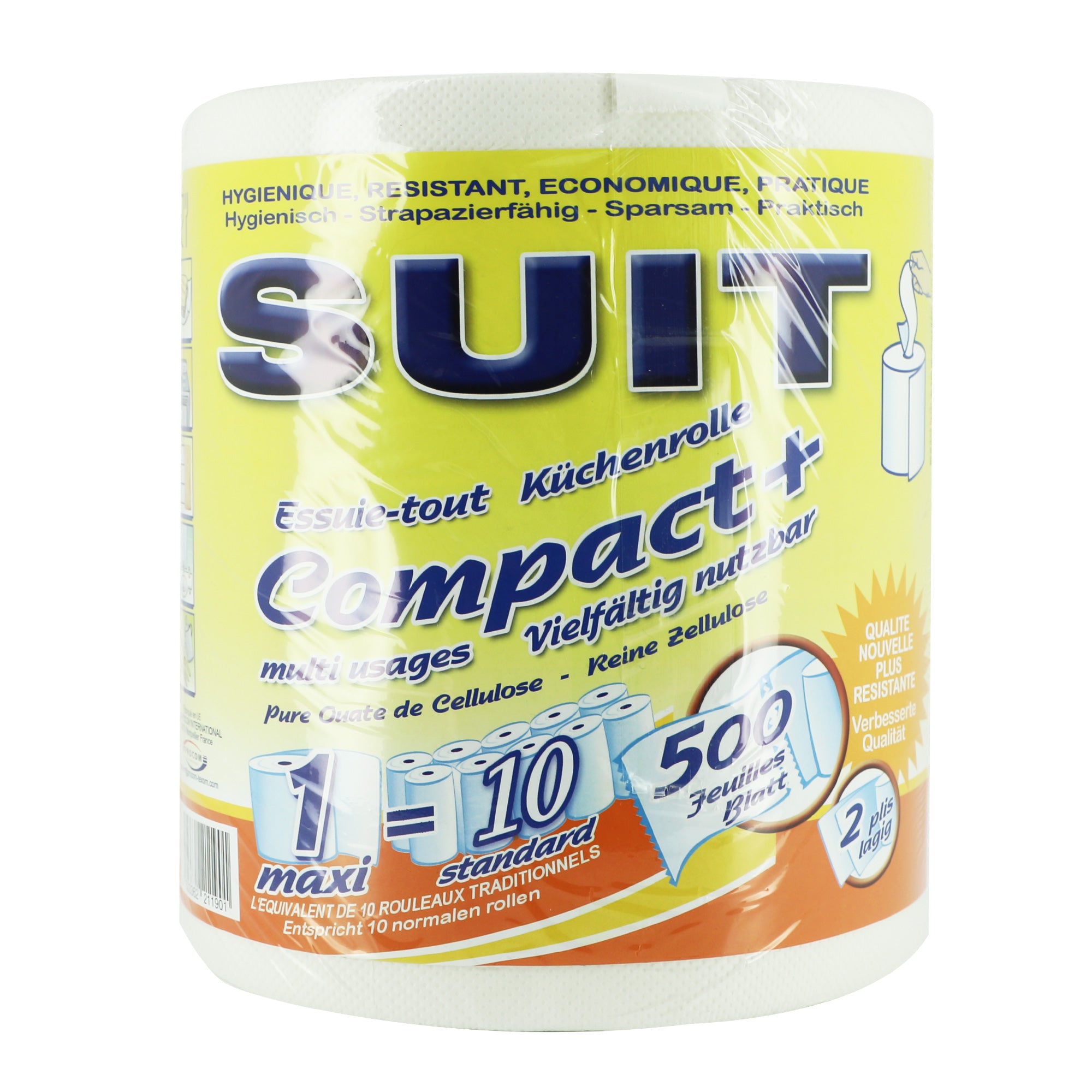 Essuie-tout compact 500 feuilles