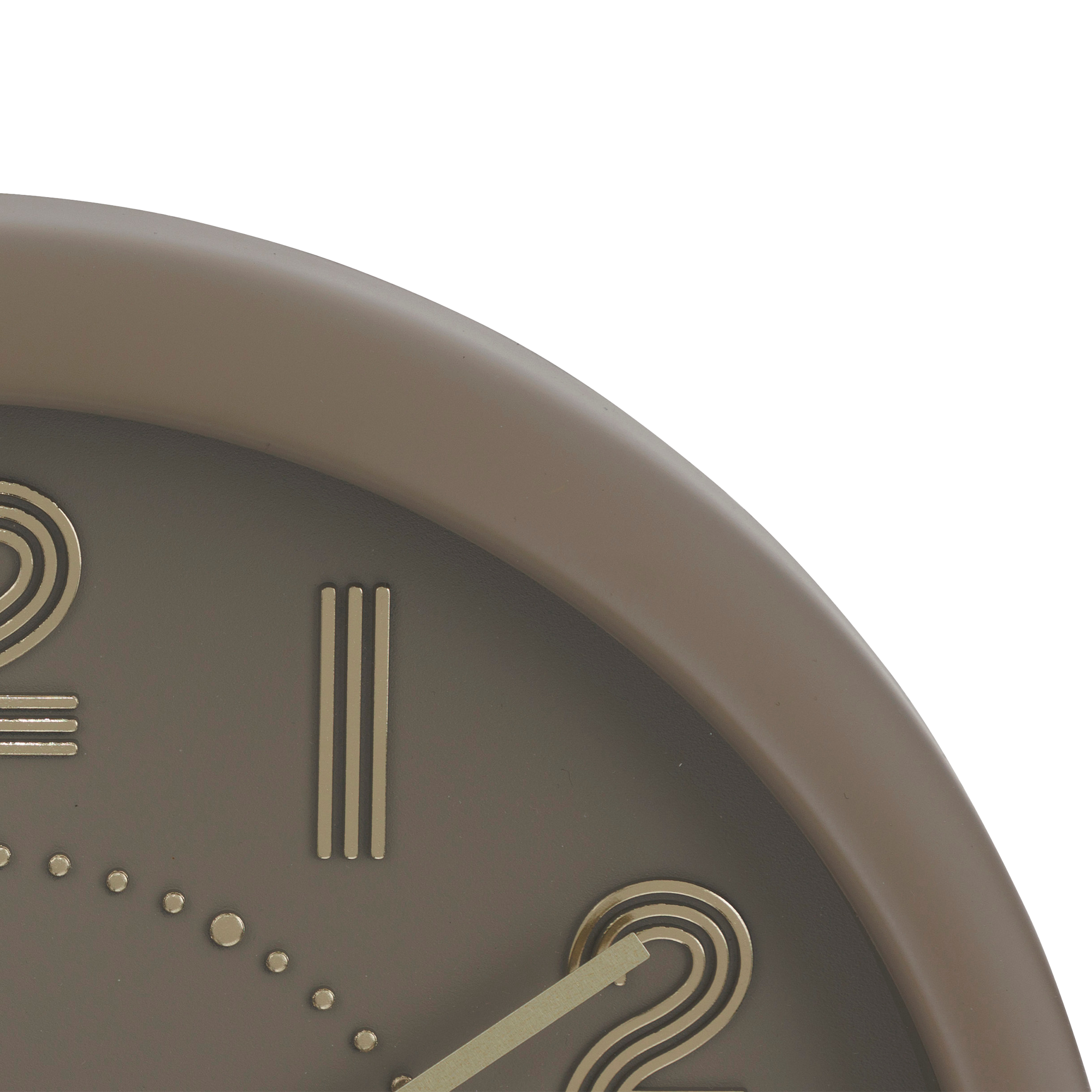 Horloge en plastique taupe