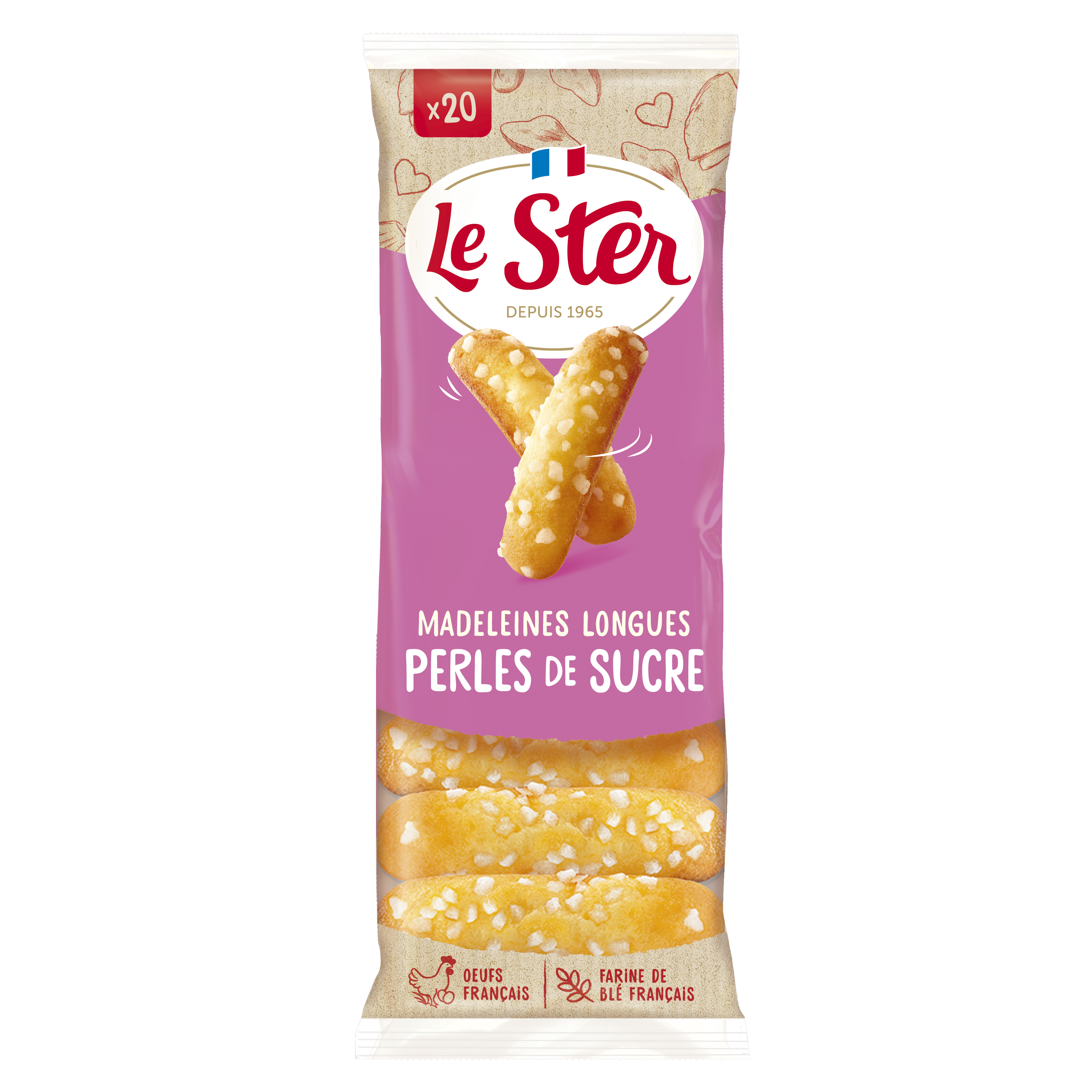 Longue Madeleine perle de sucre