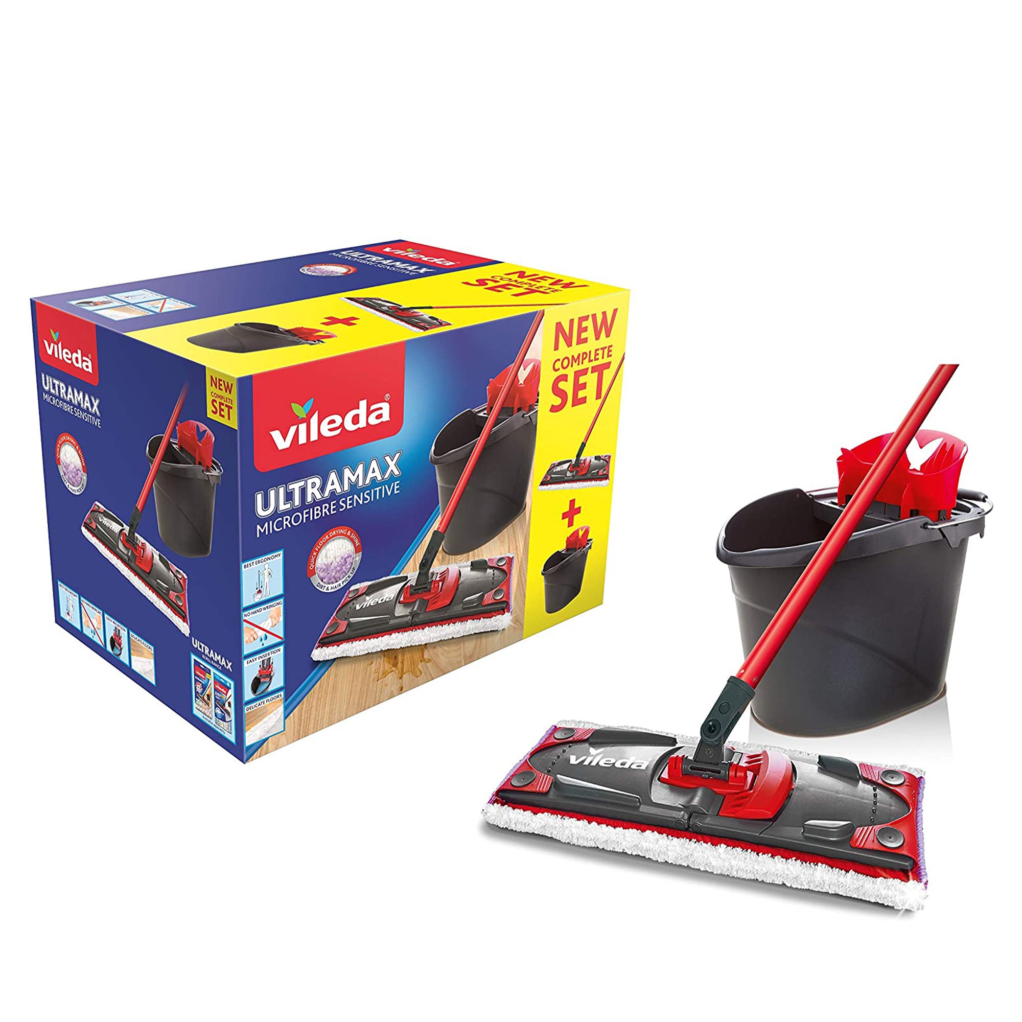 Set ultramax power 2 en 1 seau et balai