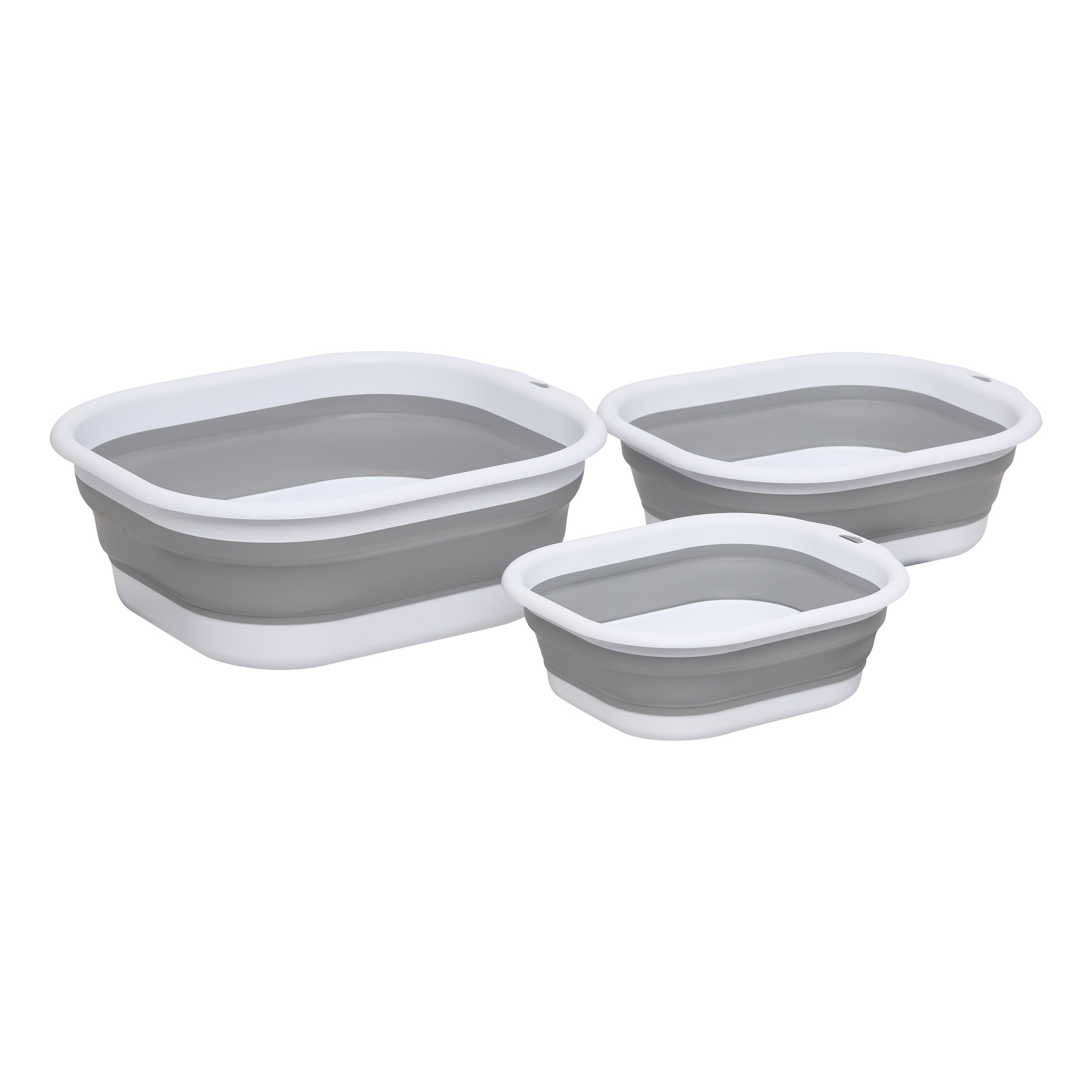Lot de 3 bassines retractable