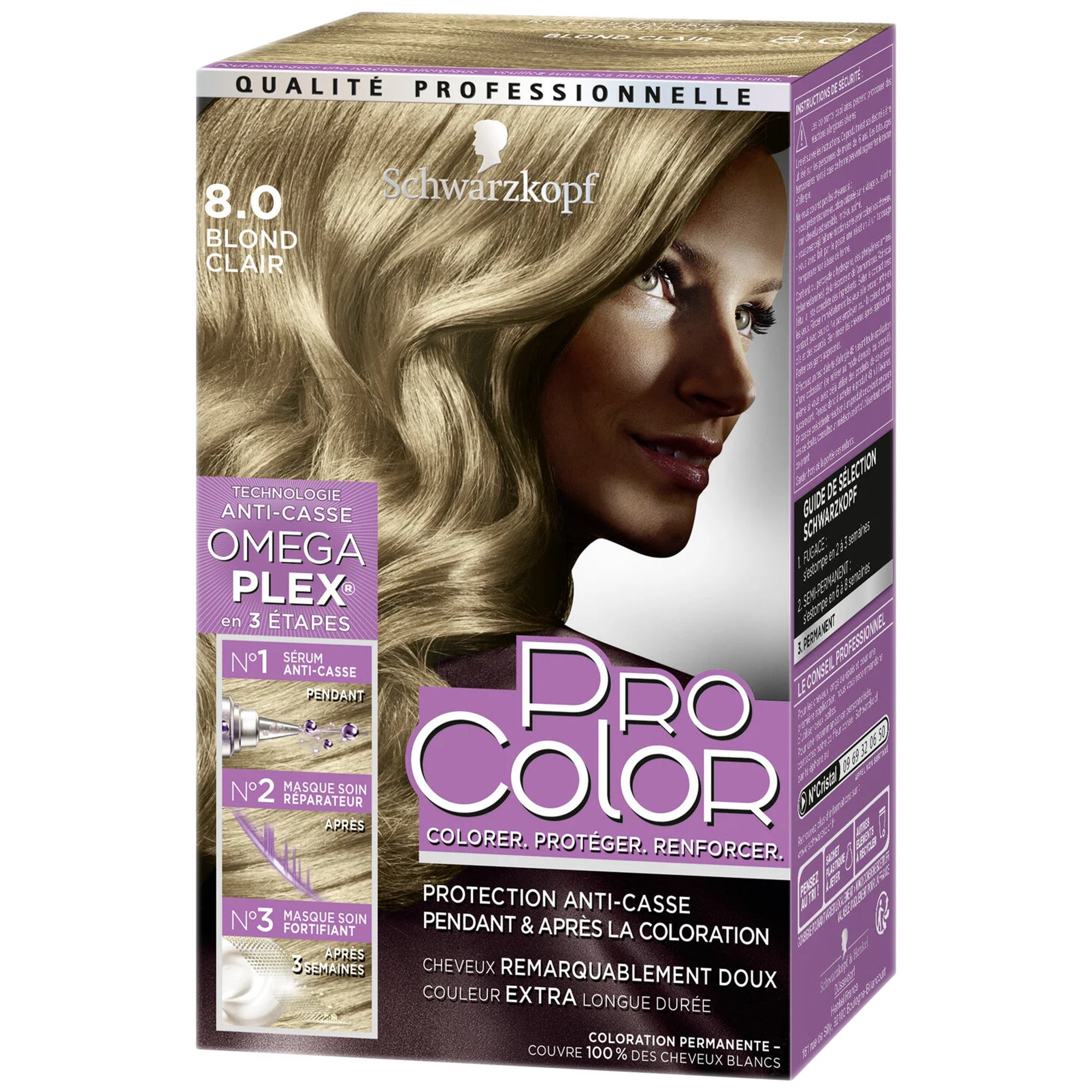 COLORATION PERMANENTE PRO COLOR 8.0 NUDE BLONDE