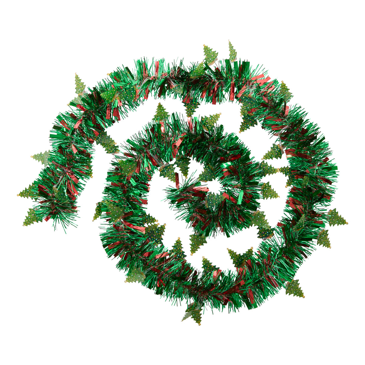 Guirlande de Noël sapin rouge et verte 100x6x2 m