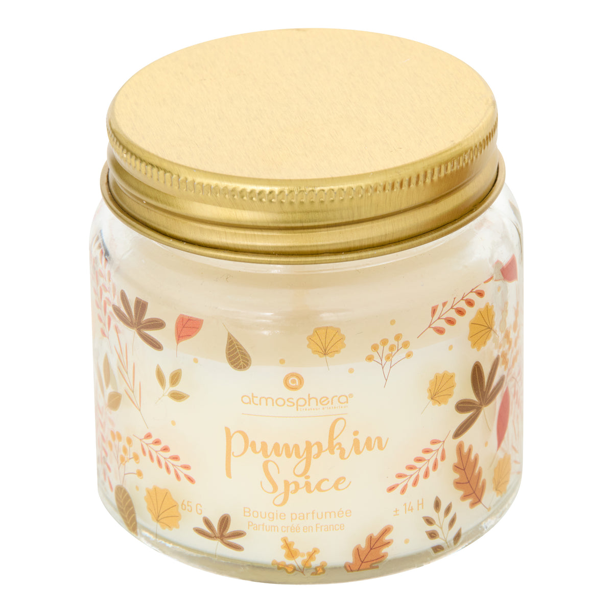 Bougie parfumée Leka Atmosphera – 65 g, 2 modèles assortis