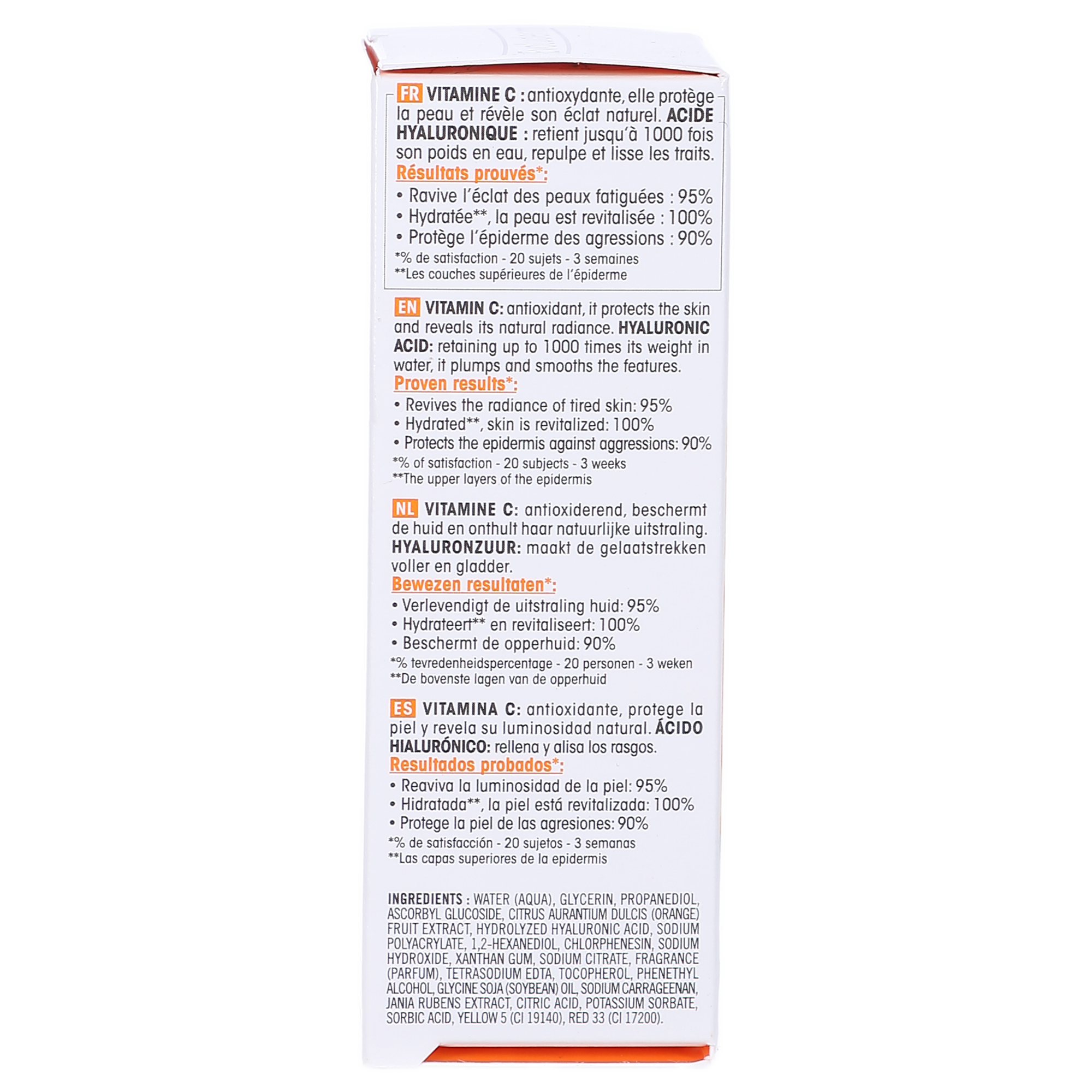 Sérum vitamine C et acide hyaluronique