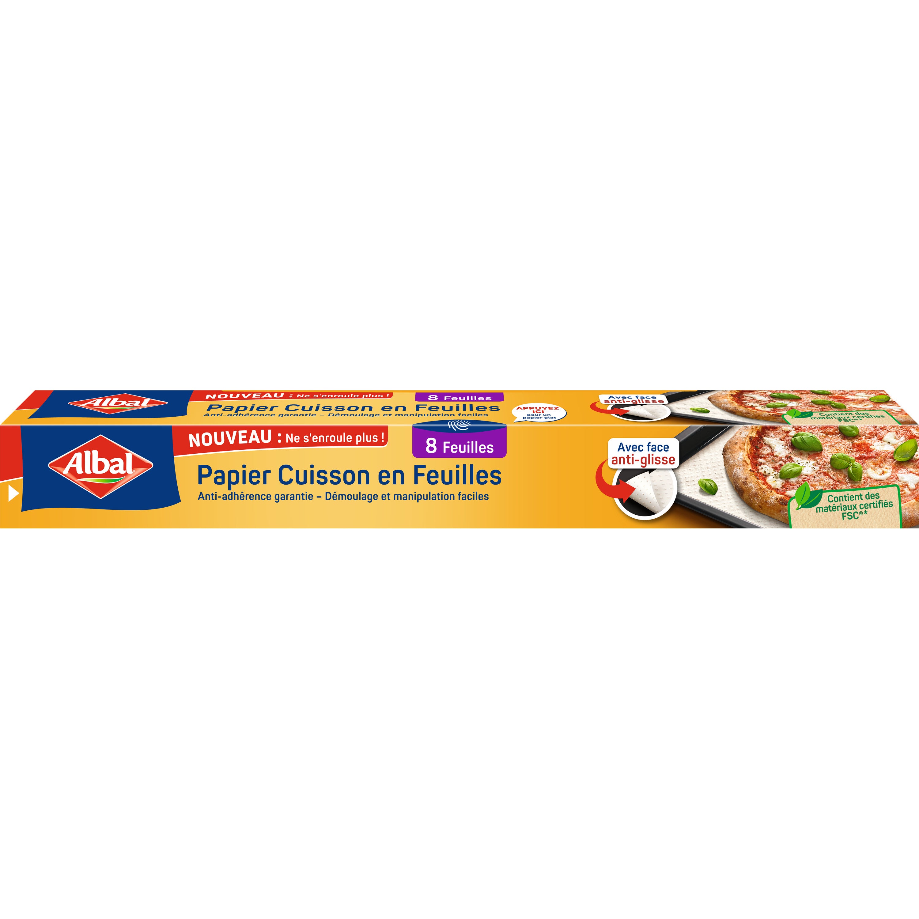 Papier cuisson 8 feuilles