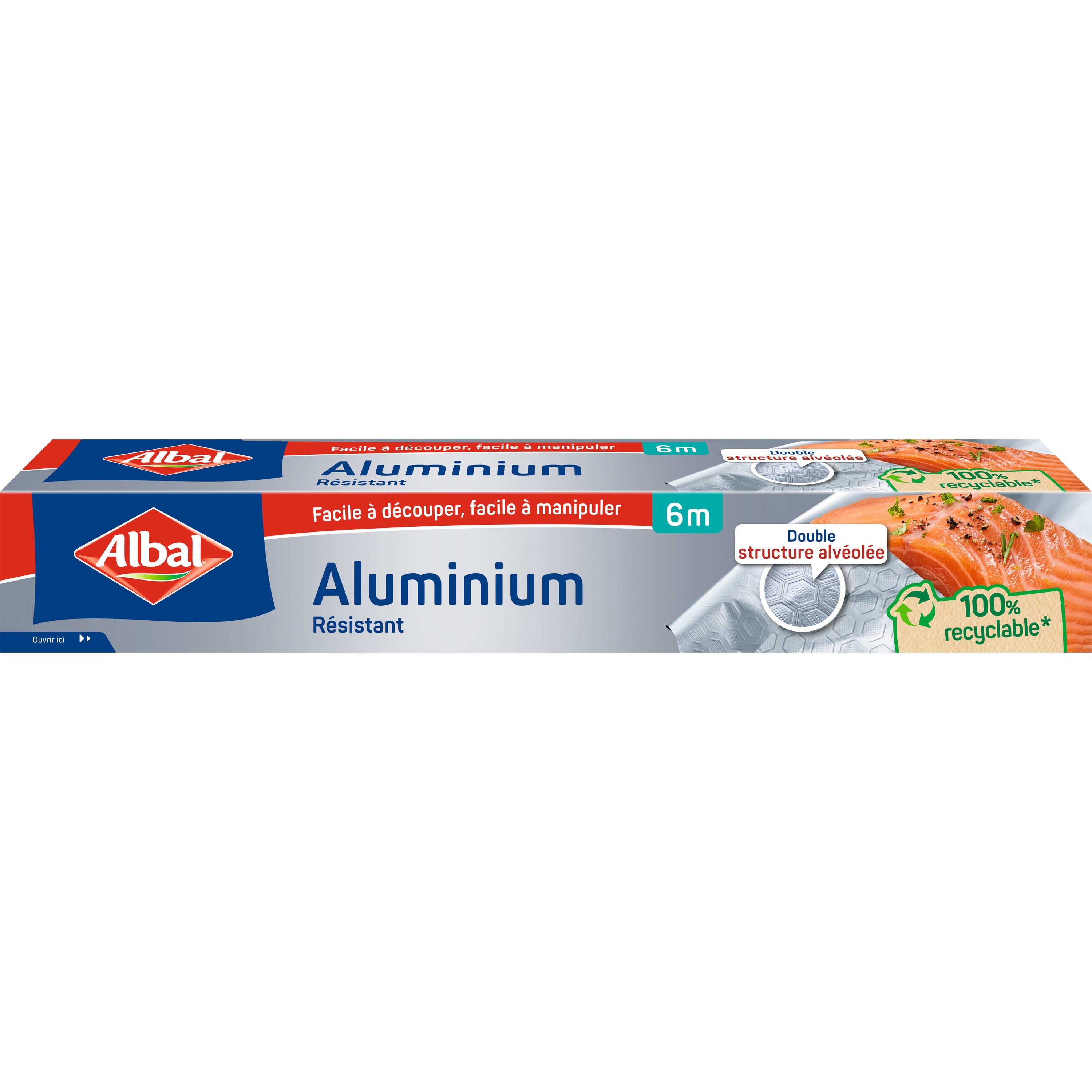 Papier aluminium 6m