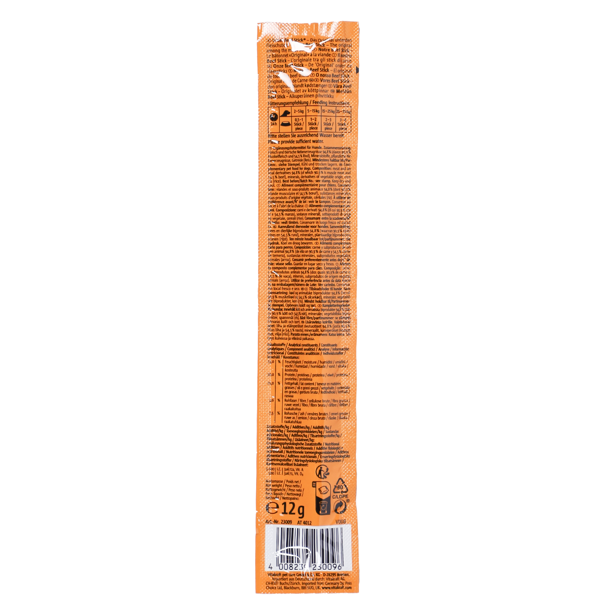 Stick pour chien au bœuf