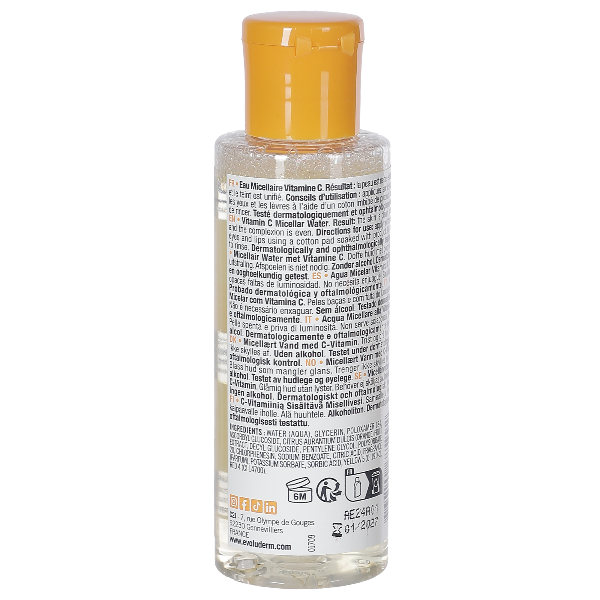 Eau micellaire vitamine C