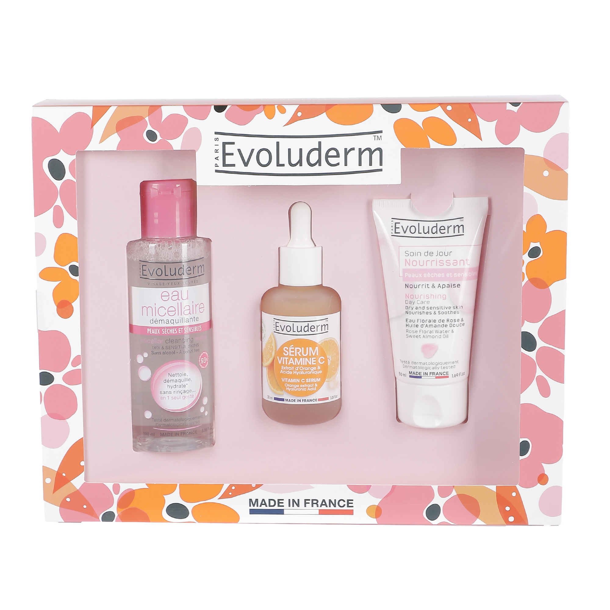 Coffret eau micellaire + sérum vitamine C + Soin de jour