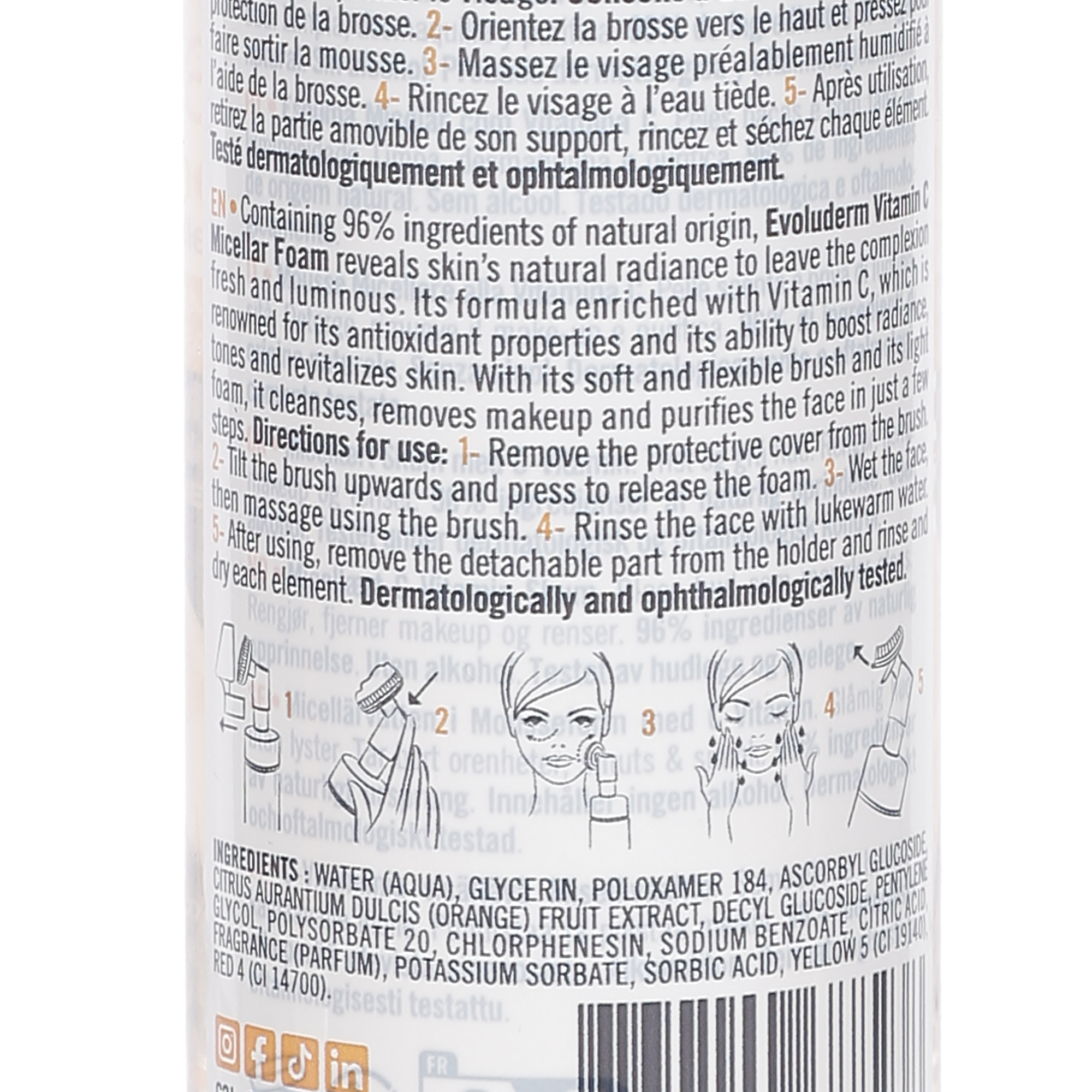 Mousse micellaire Vitamine C