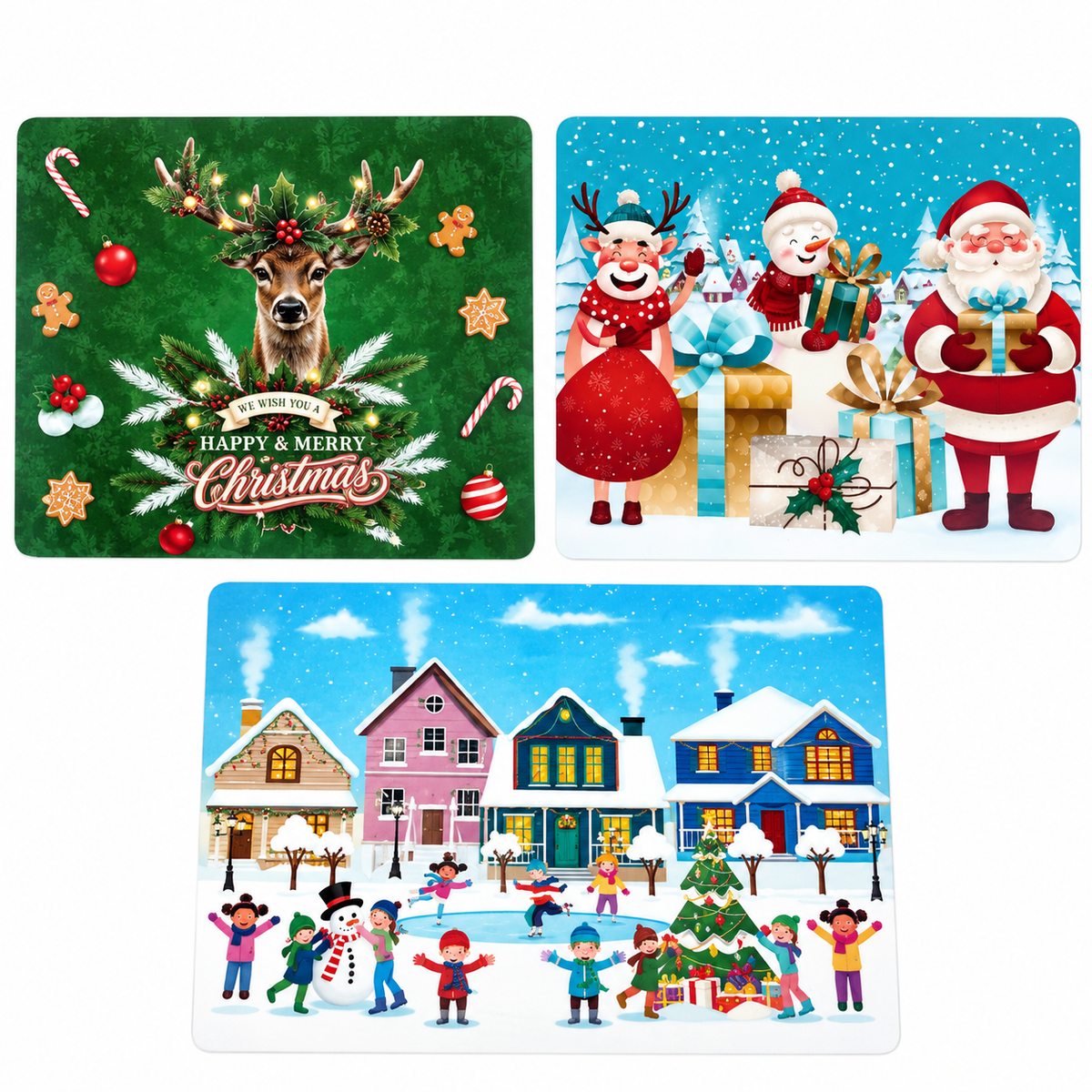 SET DE TABLE 3D ASSORTI NOEL 42X28