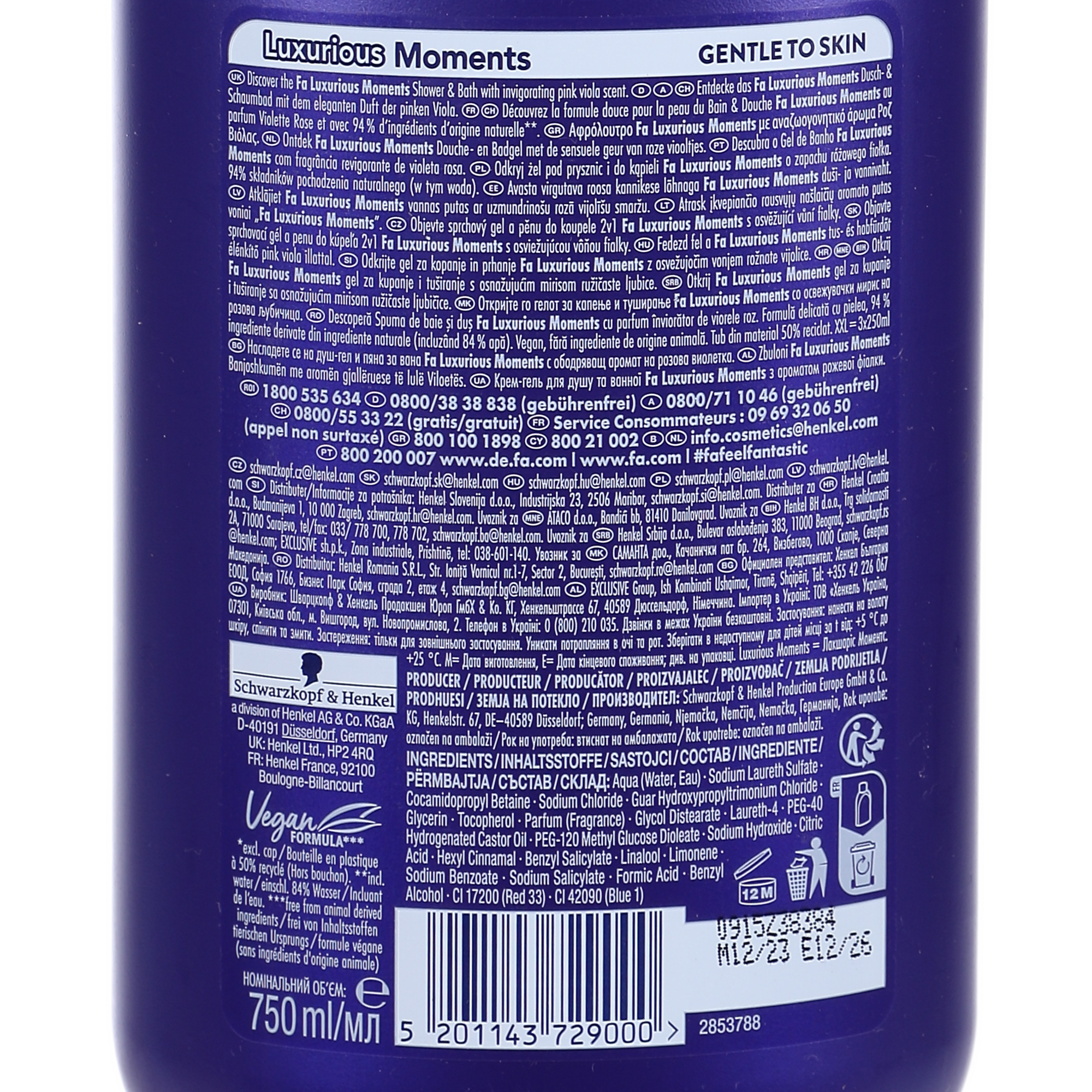 Gel douche Luxurious Moments