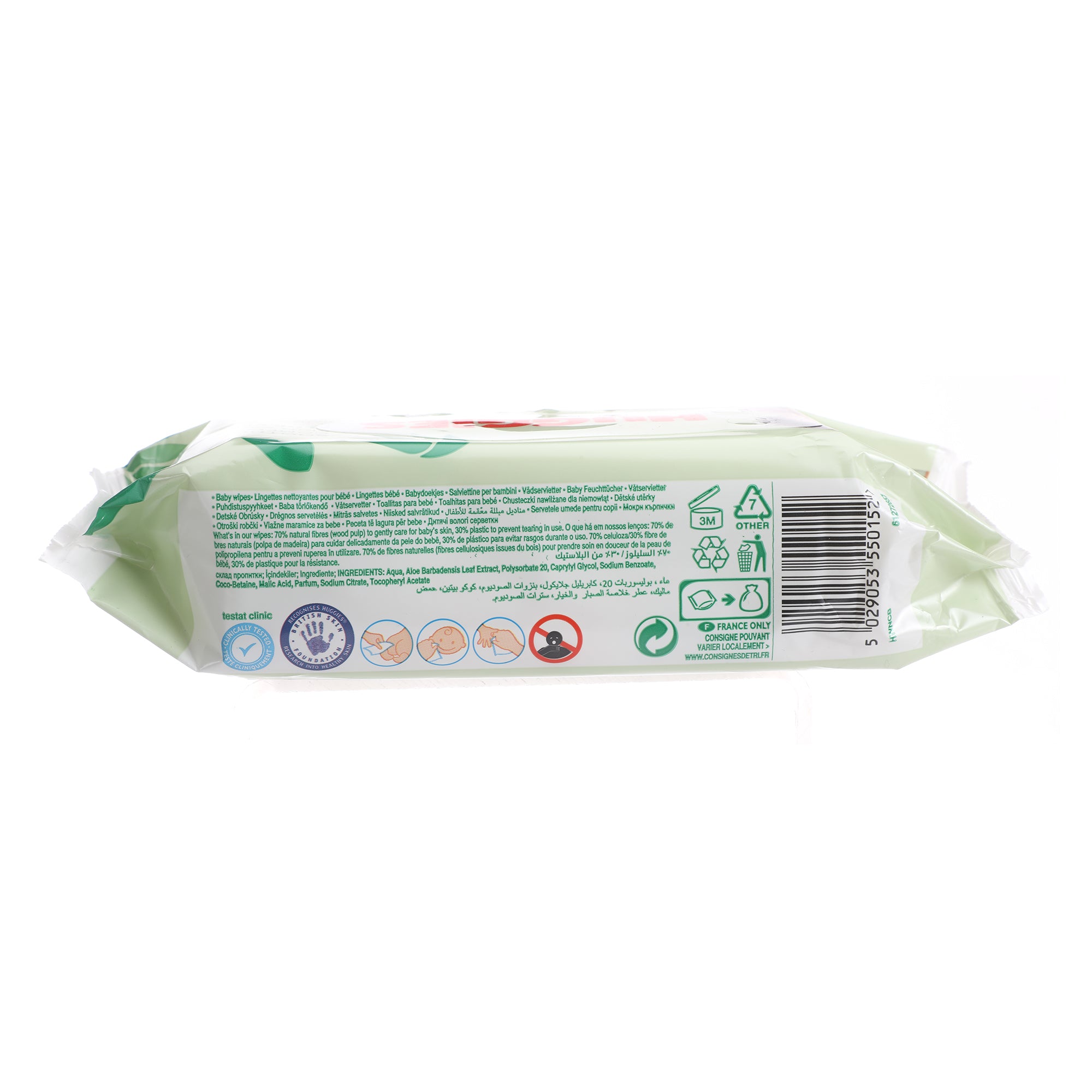 56 lingettes bébé natural care